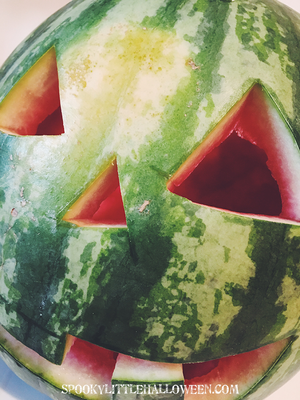 How to Make a Summer Jack-o-Lantern + Watermelon Salsa — Spooky Little Halloween
