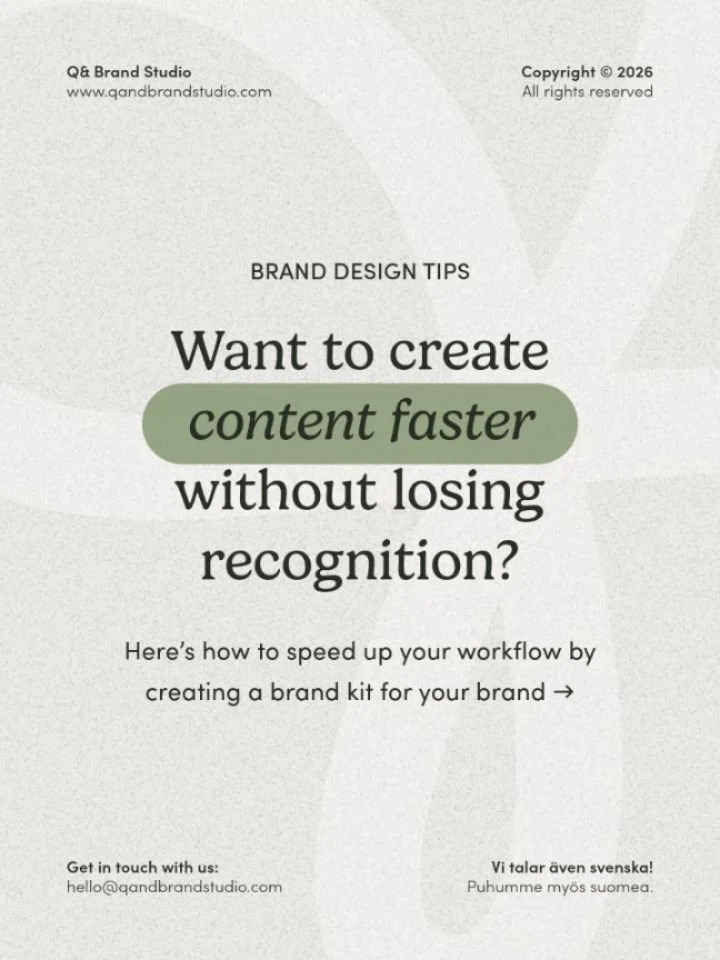 Are you a Canva Pro or Adobe Express Premium user? 👀

This one&rsquo;s for you who want to build recognition, but create content faster. 👆🏼

#brandkit #brandconsistency #branddesign #visualidentity #contentcreation
