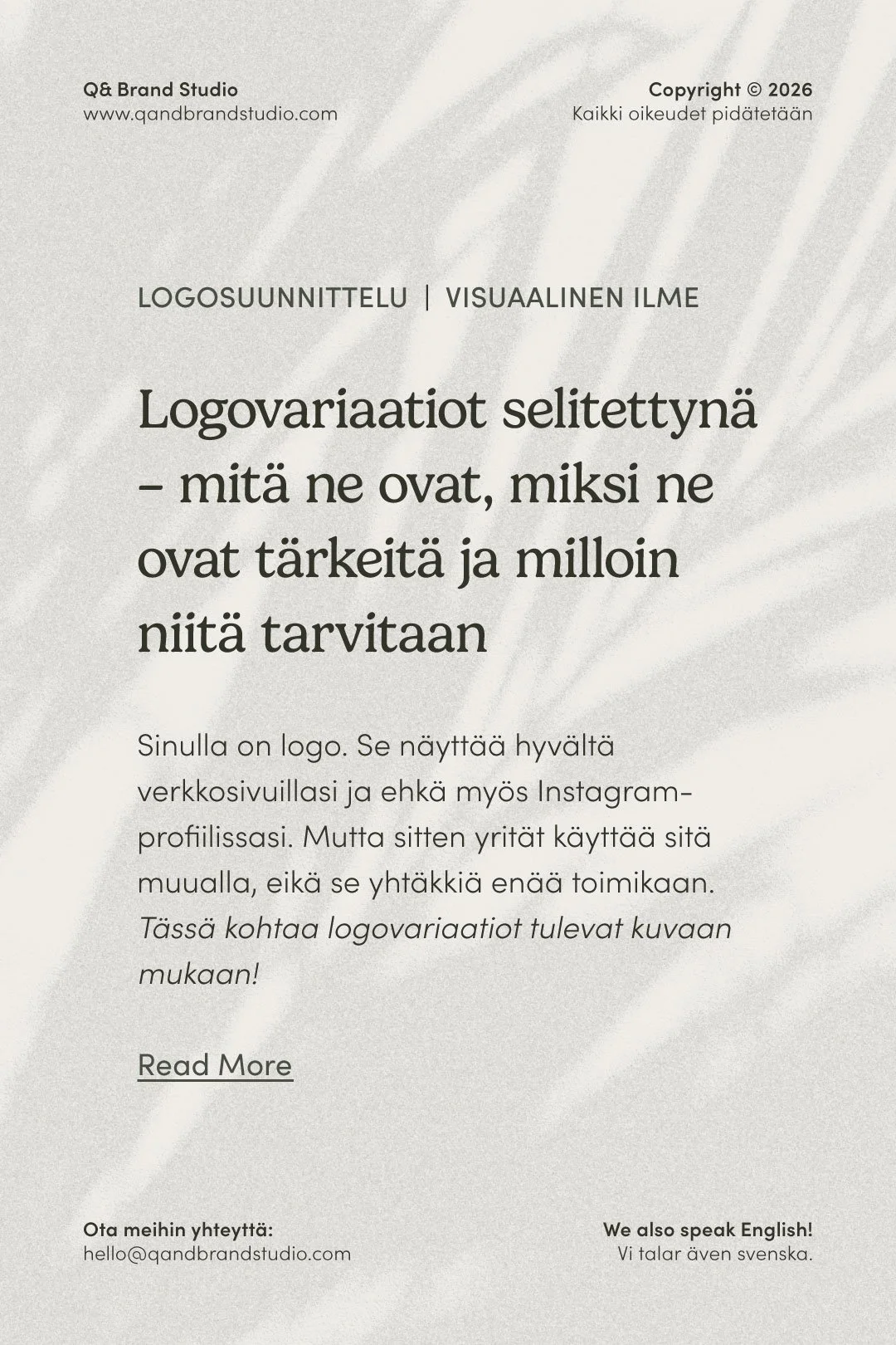 Logovariaatiot selitettynä – mitä ne ovat, miksi ne ovat tärkeitä ja milloin niitä tarvitaan