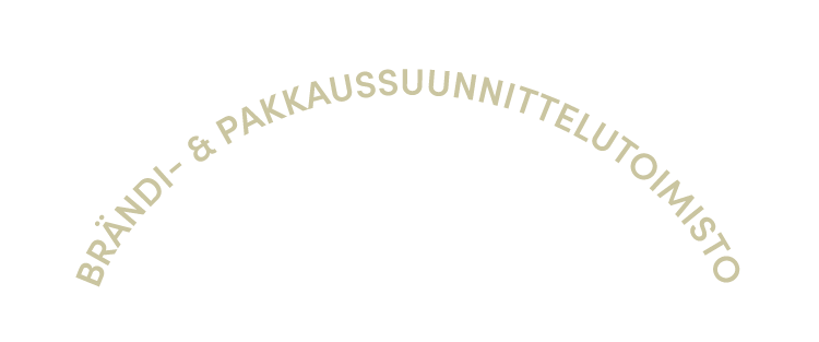 Brändi- ja pakkaussuunnittelutoimisto keltaisella tekstillä | Q& Brand Studio