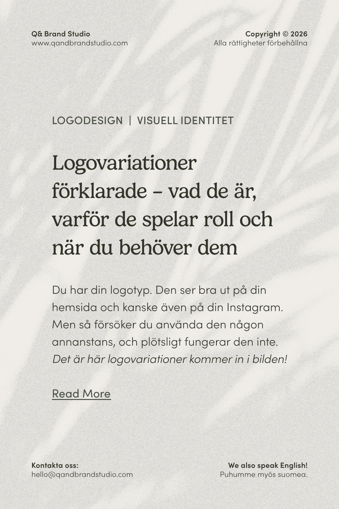Logovariationer förklarade – vad de är, varför de spelar roll och när du behöver dem