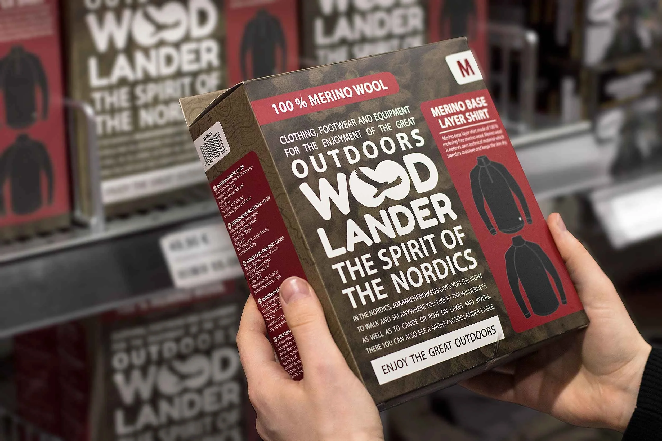 Varumärkets visuella identitet Woodlander, Motonet Oy | Q& Brand Studio