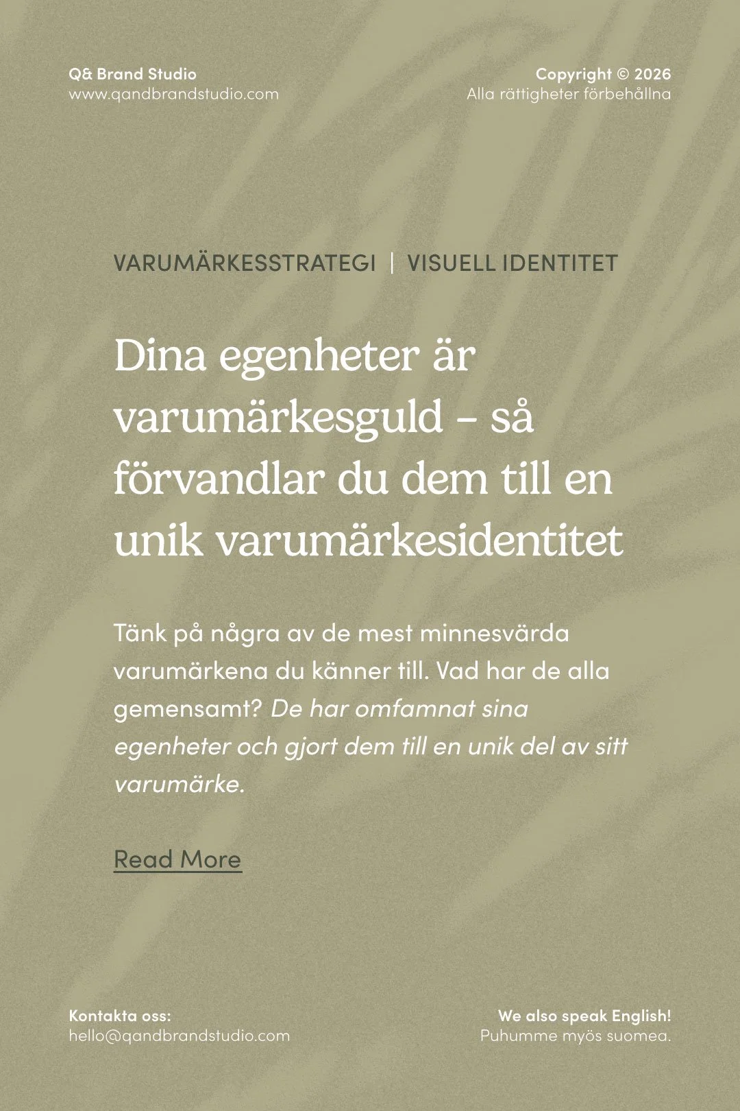 Dina egenheter är varumärkesguld – så förvandlar du dem till en unik varumärkesidentitet