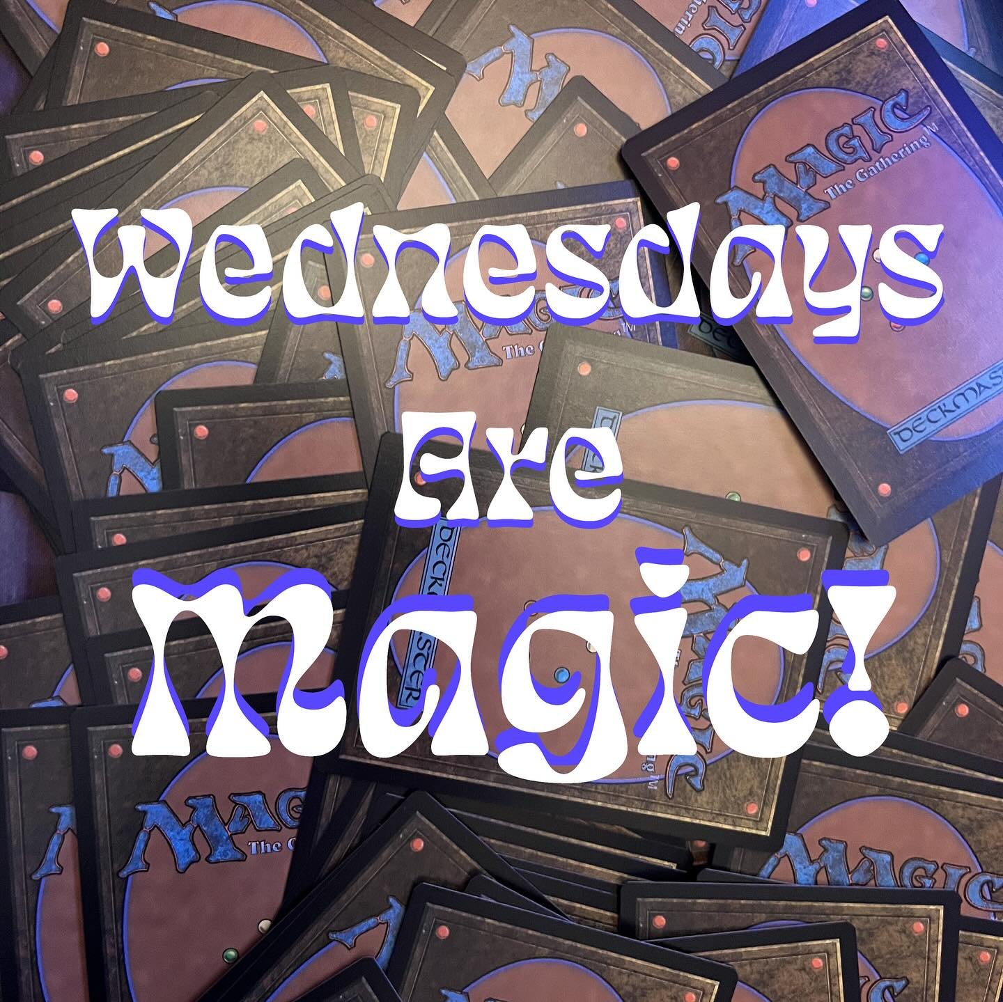 Wednesdays are Magic!! 💫🧙&zwj;♀️👽

Every Wednesday is Magic the Gathering Commander night at The Dusty Planet!! We have @pugglesgrilled cooking up some powerful fuel for you to play all night. Bar and arcade now featuring some amazing pinball from