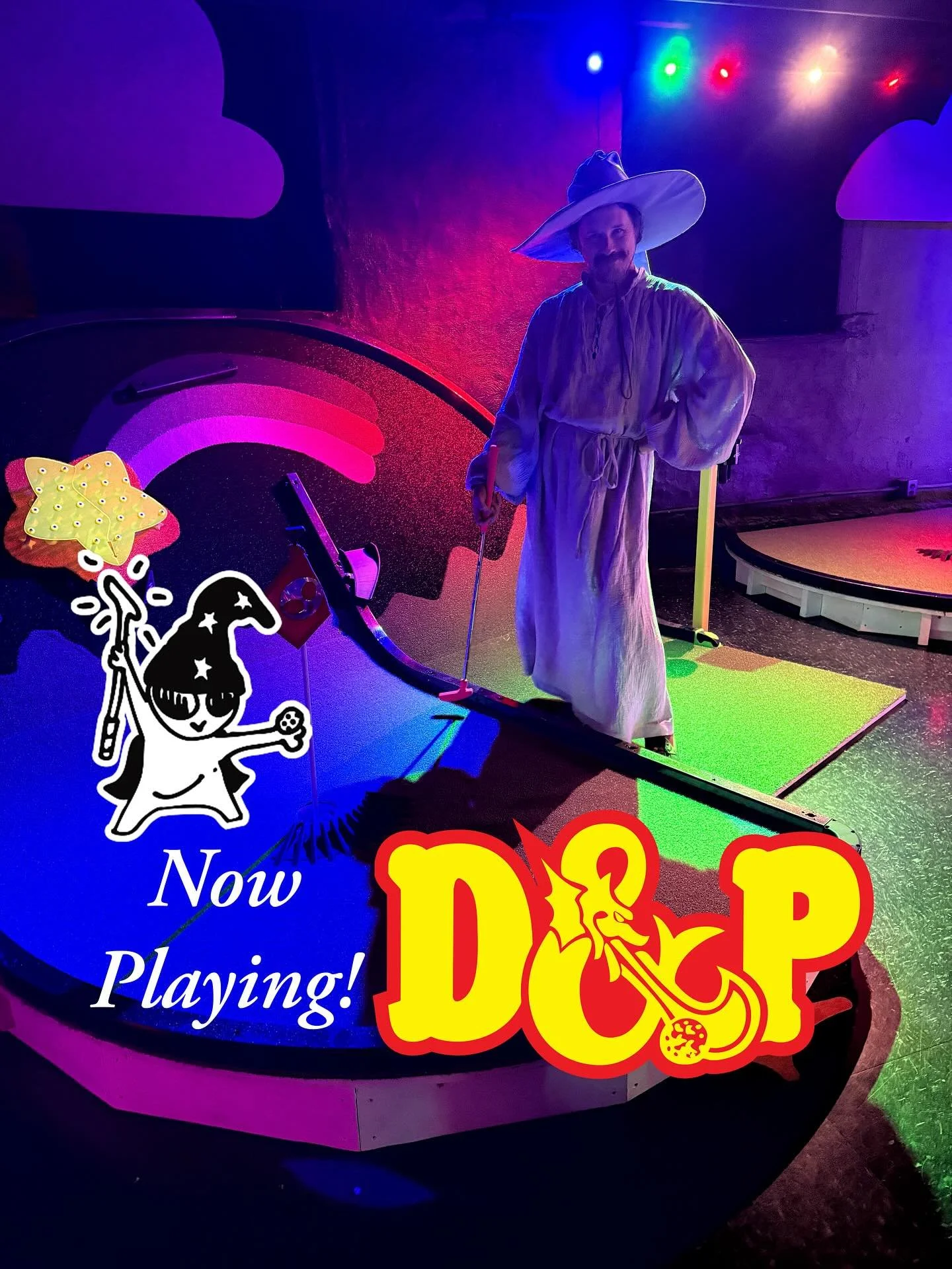 Ready to try the brand new putting adventure with your friends? The Dusty Planet is now booking Dungeons &amp; Putters tee times! 4-5 players, 13+, 1 hour average co op adventure with a drink of choice included in ticket! 

Let our experienced game m