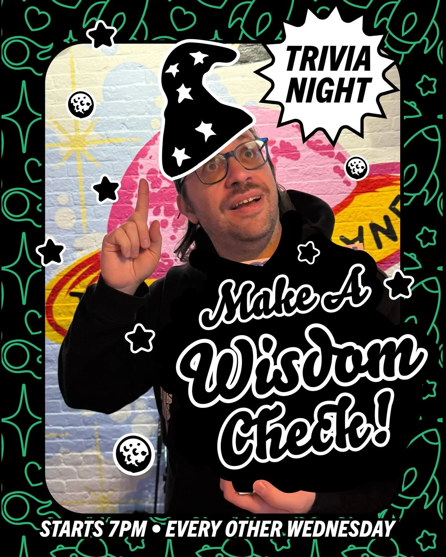 Put your thinking cap on mini golfers and gamers, it&rsquo;s time for Make A Wisdom Check with your Game Master, the Castle Daddy himself, @shtmstr ! 🤔🧙🏻&zwj;♂️🏆

Starting 10/15, and then every other Wednesday, will be Trivia Night at The Dusty P