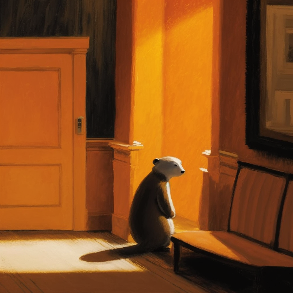 JPegKillah_little_lonely_orange_badger_by_Edward_Hopper_full_sc_d6d50843-c1a2-4b00-9013-d0ff2b27d0b9.png