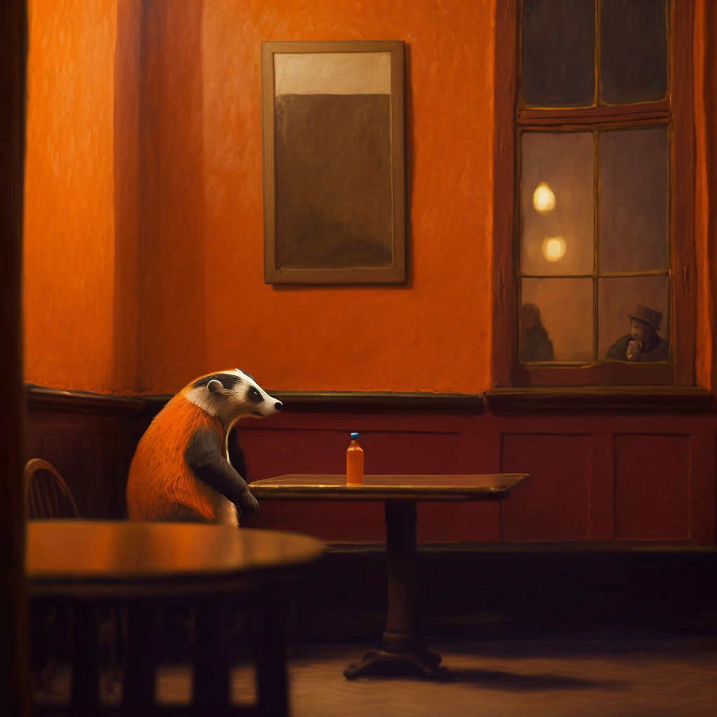 JPegKillah_sad_lonely_orange_badger_by_Edward_Hopper_entire_sce_9a7b94a6-569b-4948-8585-eafe26c0781e.png
