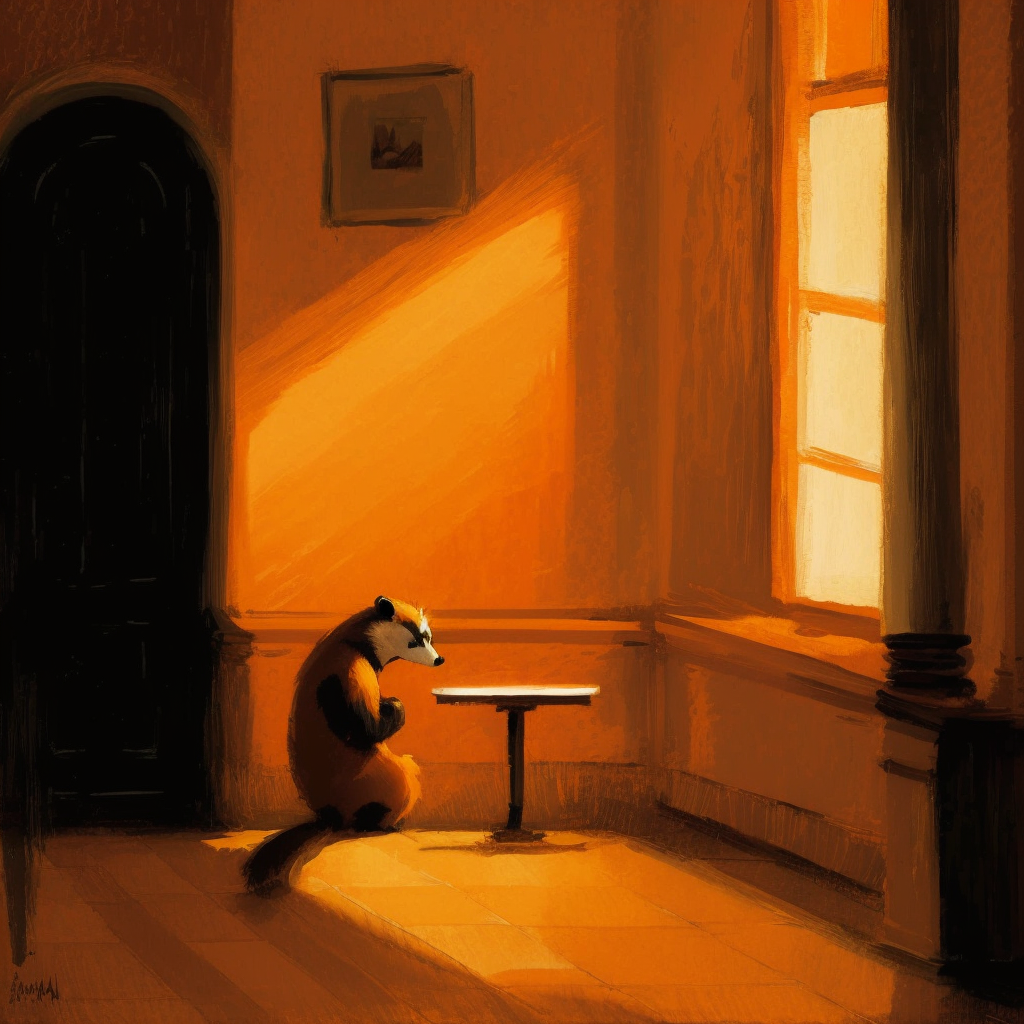 JPegKillah_lonely_orange_badger_by_Edward_Hopper_entire_scene_i_c12cb496-4d07-4c22-a64b-01828b180987.png