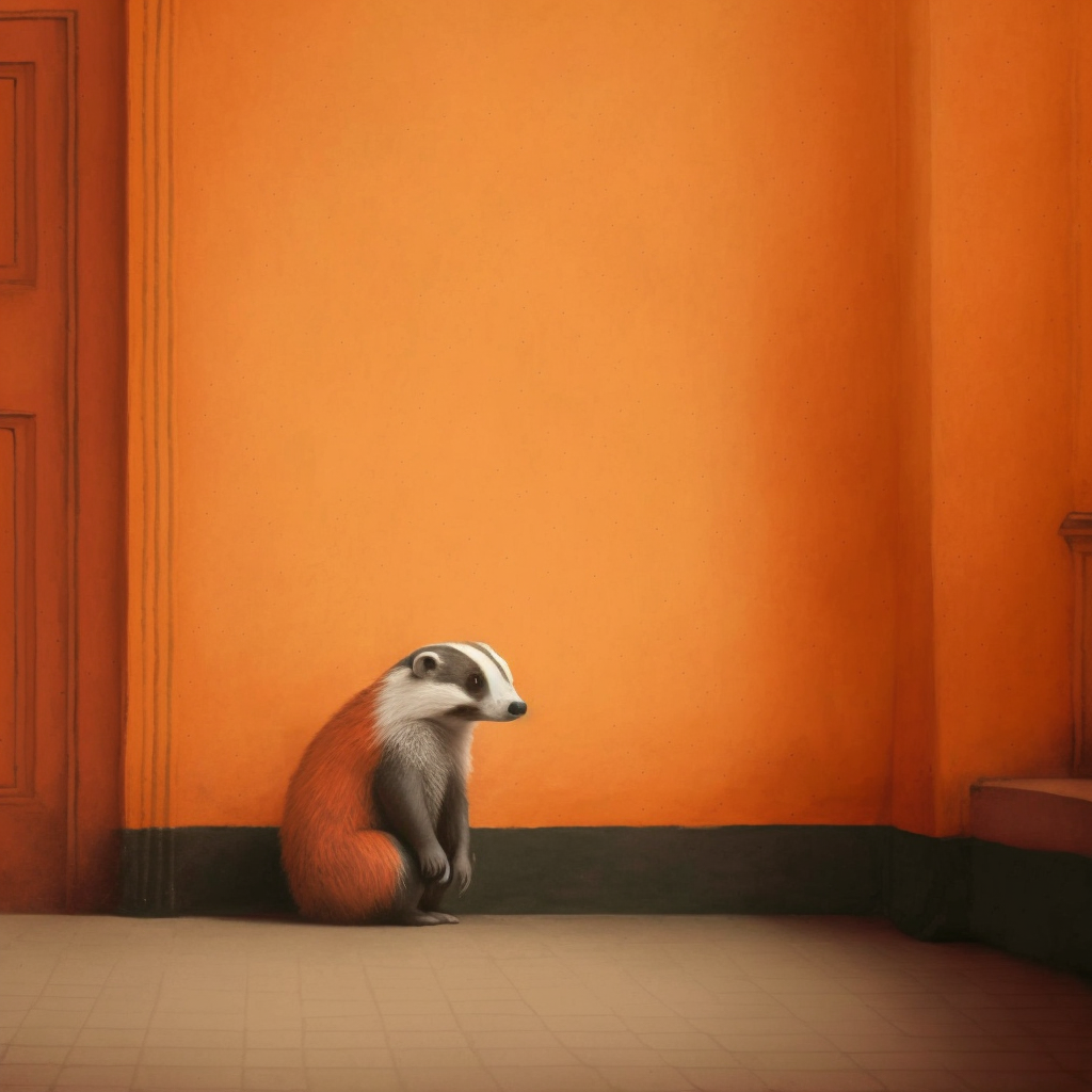 JPegKillah_cute_lonely_orange_badger_by_Edward_Hopper_full_scen_b96787dc-a0eb-4d9c-89df-38feafeb916f.png