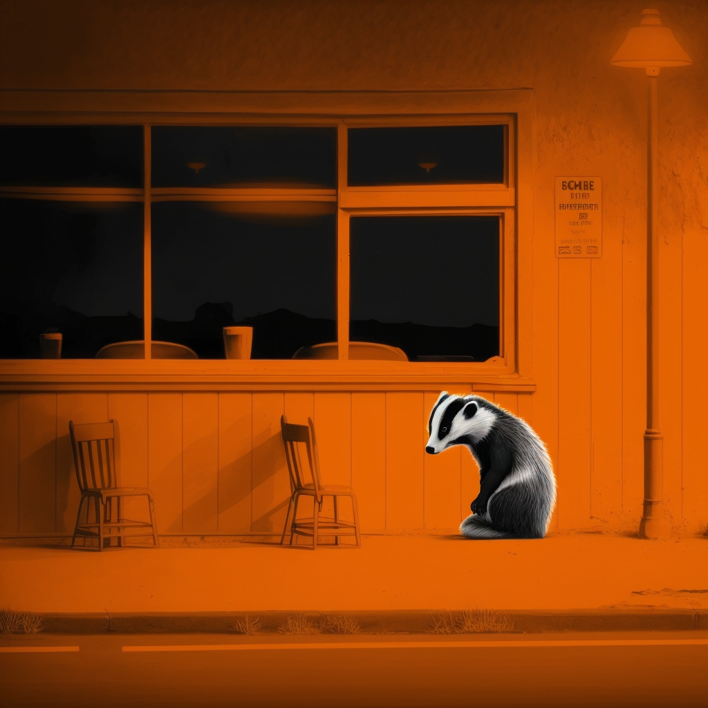 JPegKillah_cute_lonely_orange_badger_by_Edward_Hopper_full_scen_b2088fcd-7f02-4cb3-b2a6-6fd441bbecca.png