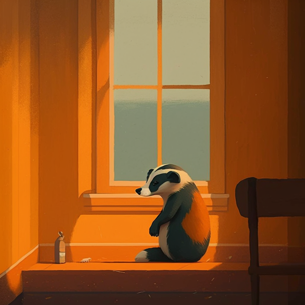 JPegKillah_cute_lonely_orange_badger_by_Edward_Hopper_full_scen_1777891c-d028-4e95-8261-ff019ea78d81.png