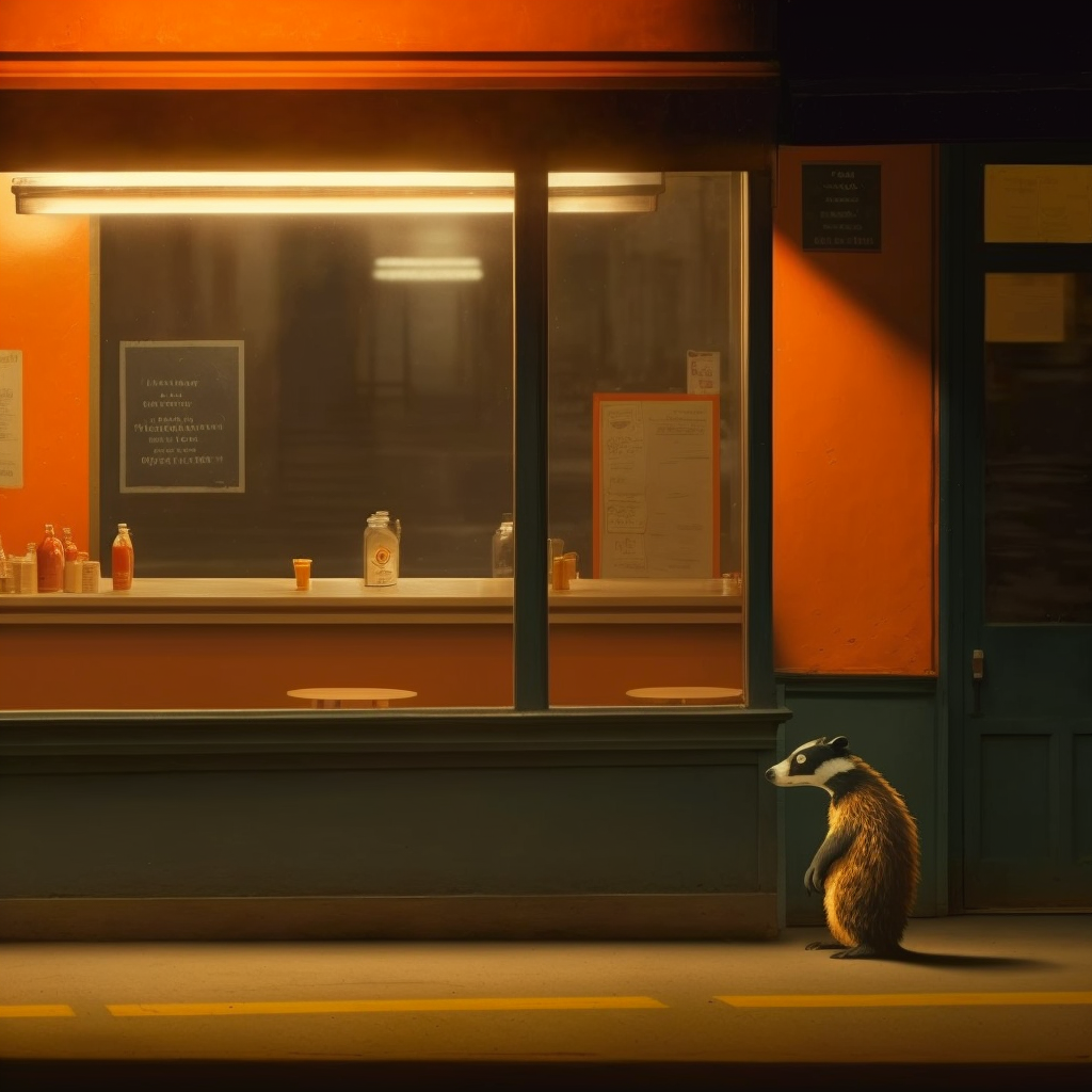 JPegKillah_cute_lonely_orange_badger_Nighthawks_scene_by_Edward_13510fdb-662c-4d55-a95d-0c7201af0325.png