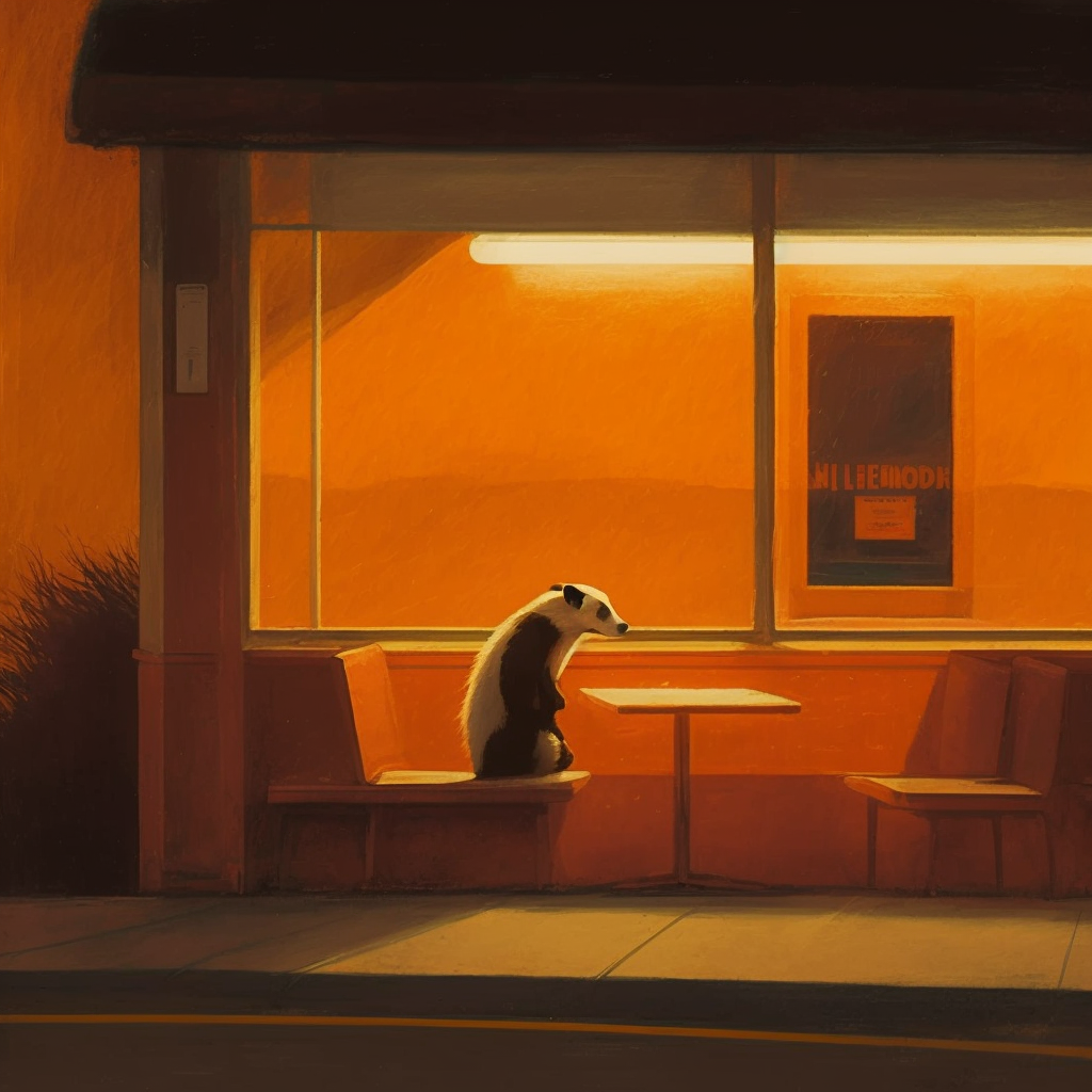 JPegKillah_cute_lonely_orange_badger_outside_diner_by_Edward_Ho_87794da7-2920-4048-9bab-f191dff53a82.png