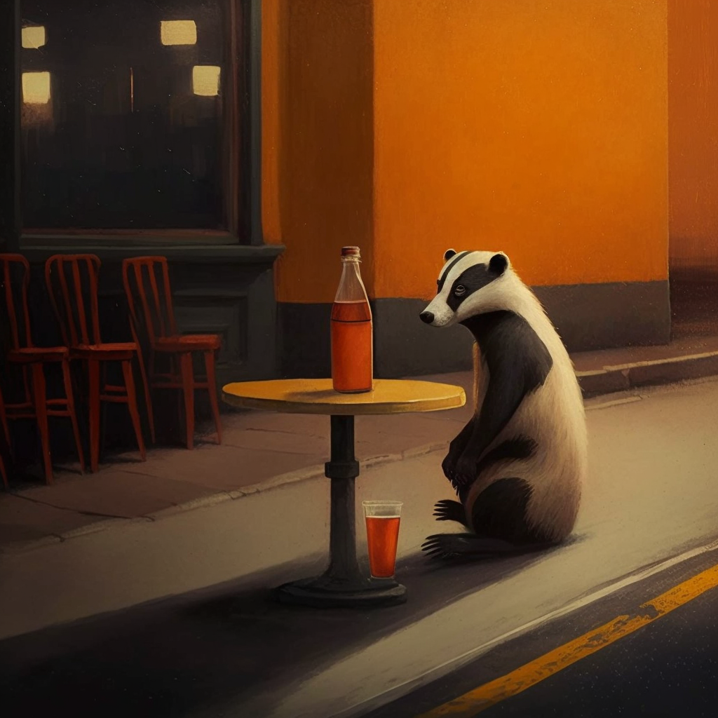 JPegKillah_cute_lonely_orange_badger_wine_on_table_busy_streets_852efb62-bfb6-4b8f-9628-5b1333a9d8bd.png