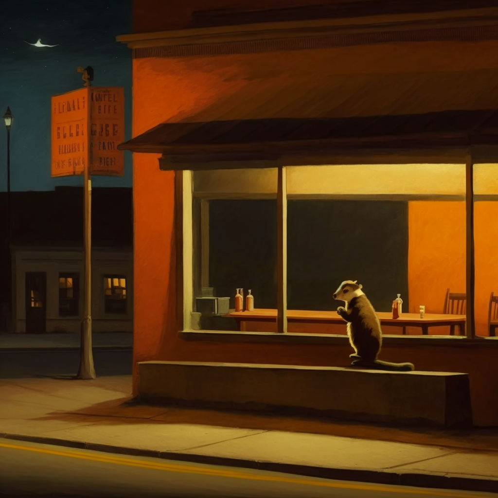 JPegKillah_cute_lonely_orange_badger_Nighthawks_scene_by_Edward_76b4fc81-58a4-41de-9b07-69a66f3b810b.png