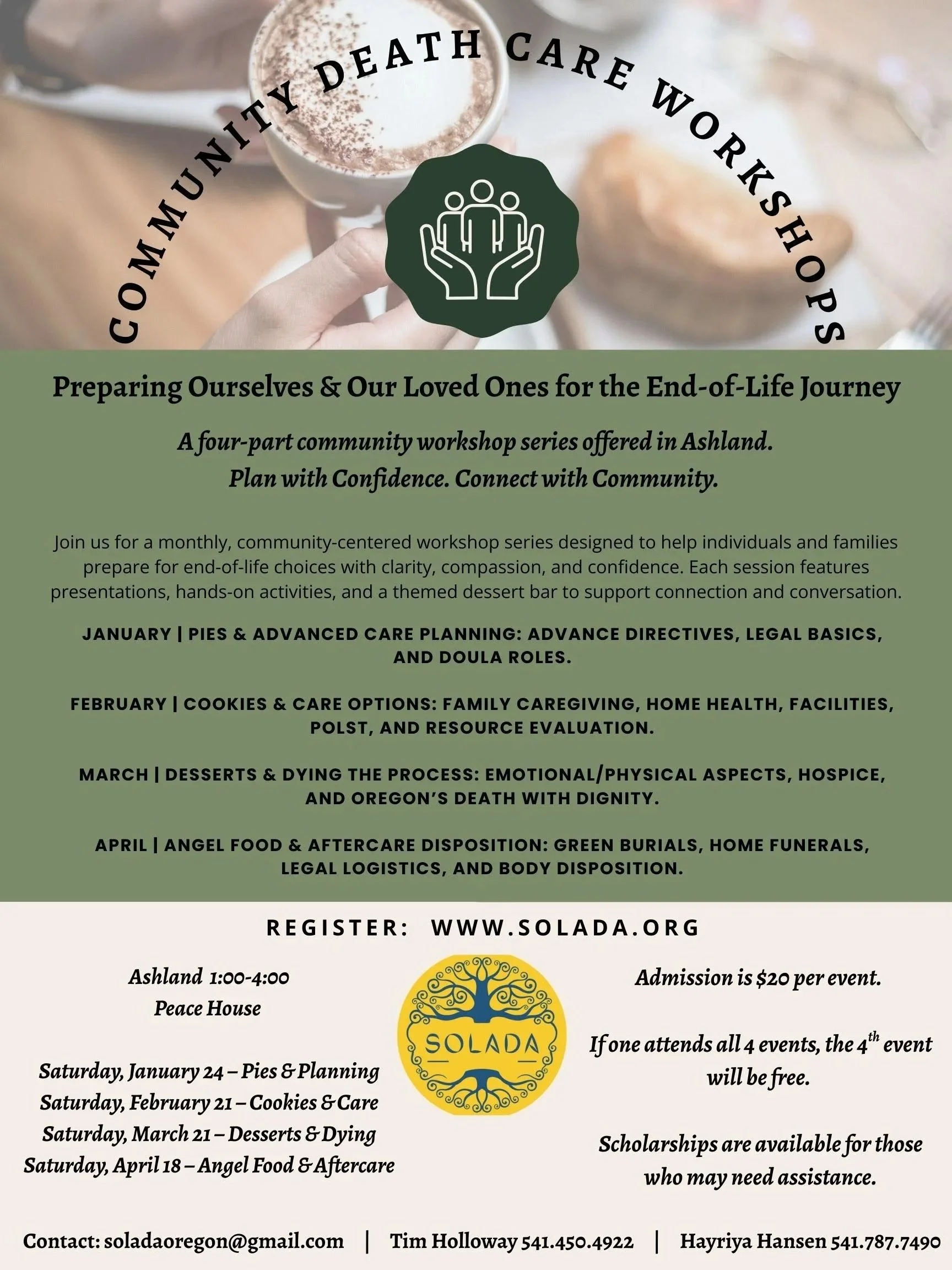 Community Workshop Series: Cookies & Care