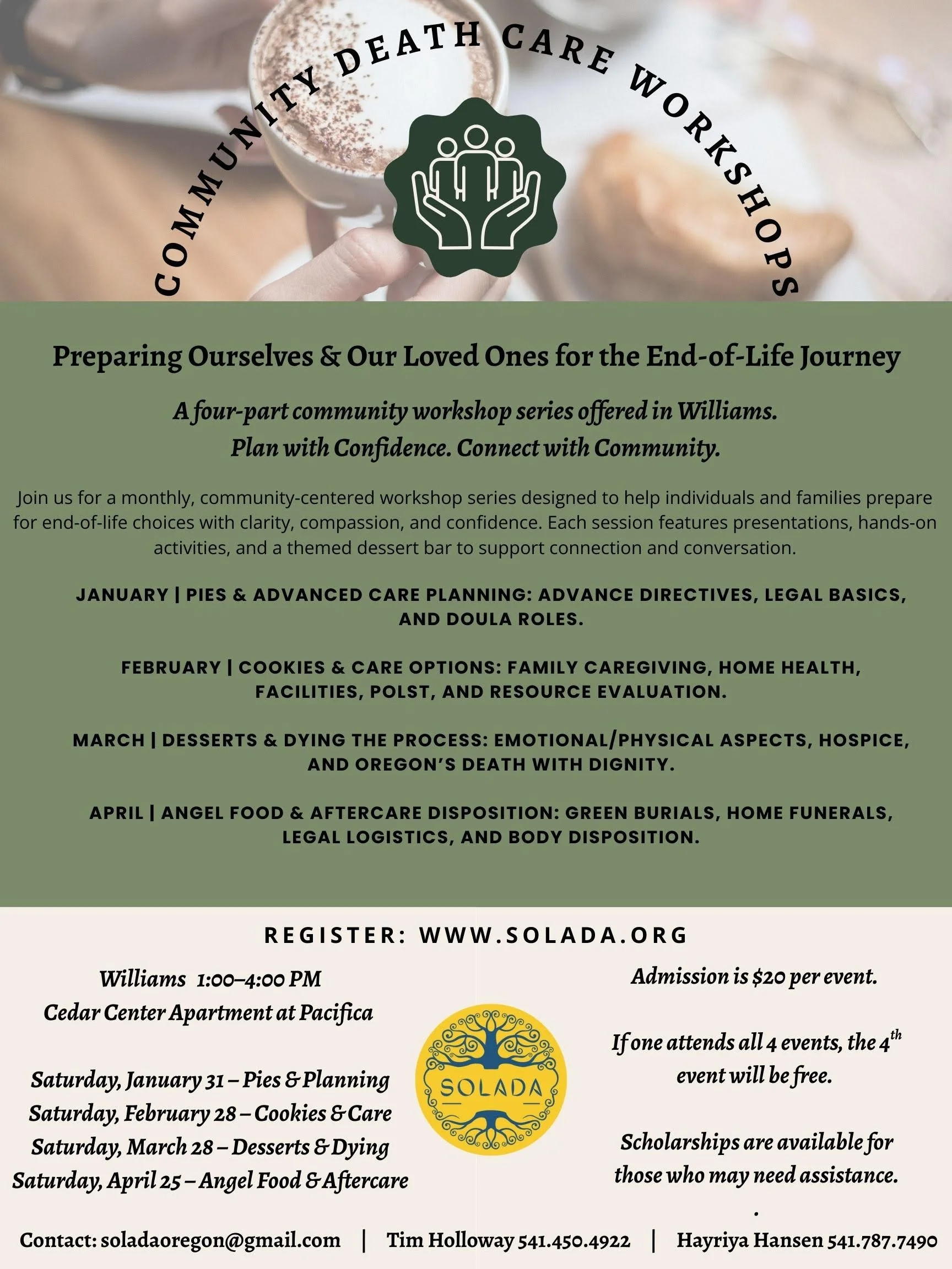 Community Workshop Series: Cookies &amp; Care 