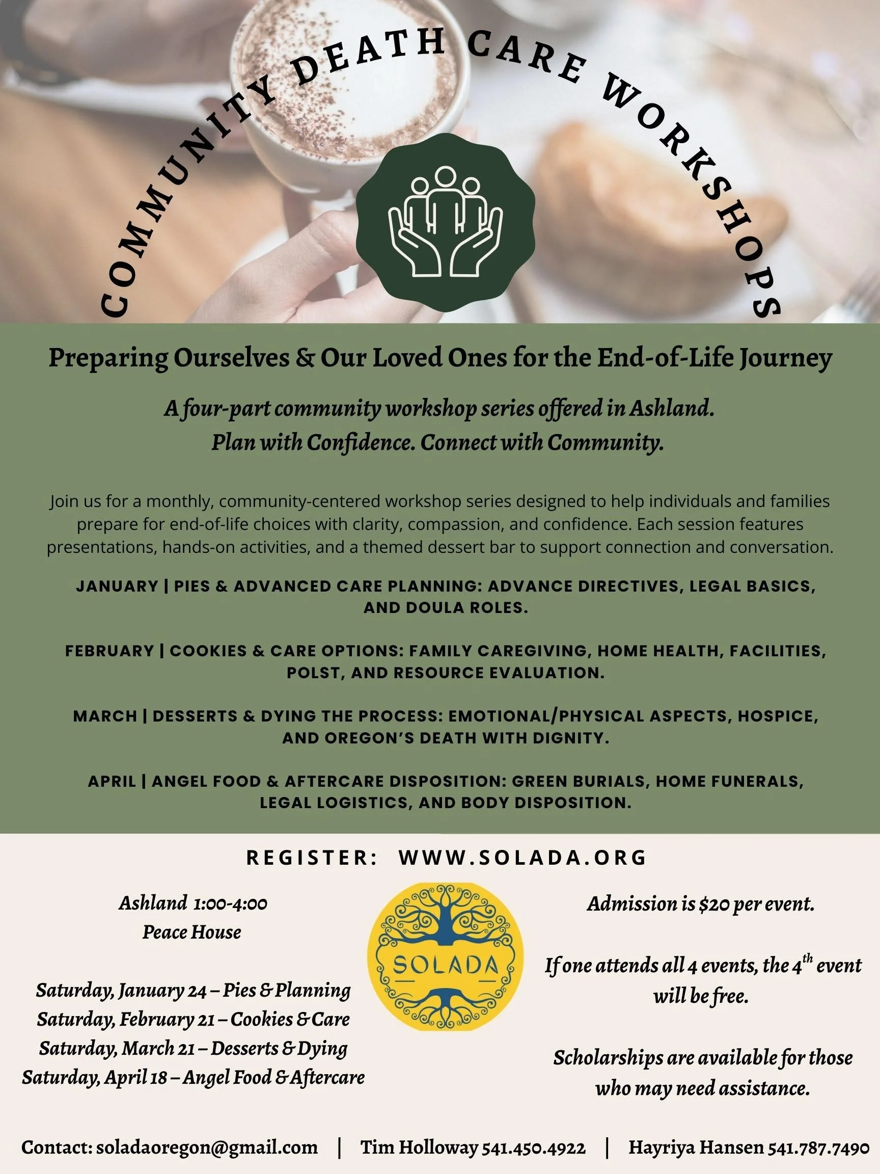 Community Workshop Series: Angel Food &amp; Aftercare