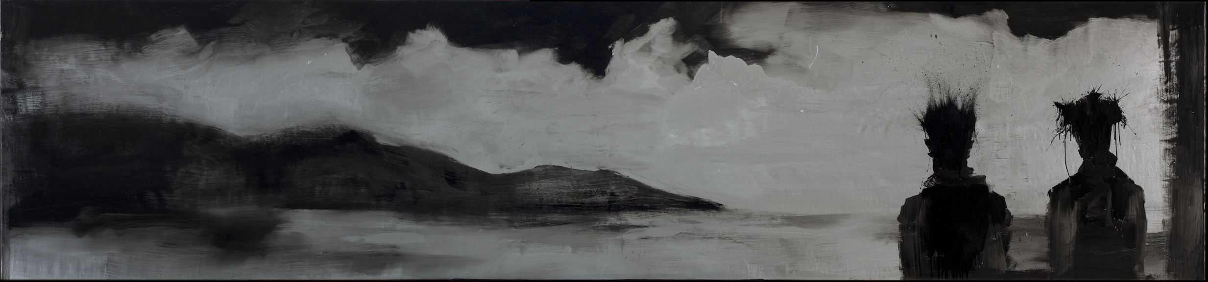 Two Shadow Heads and Landscape, 1997