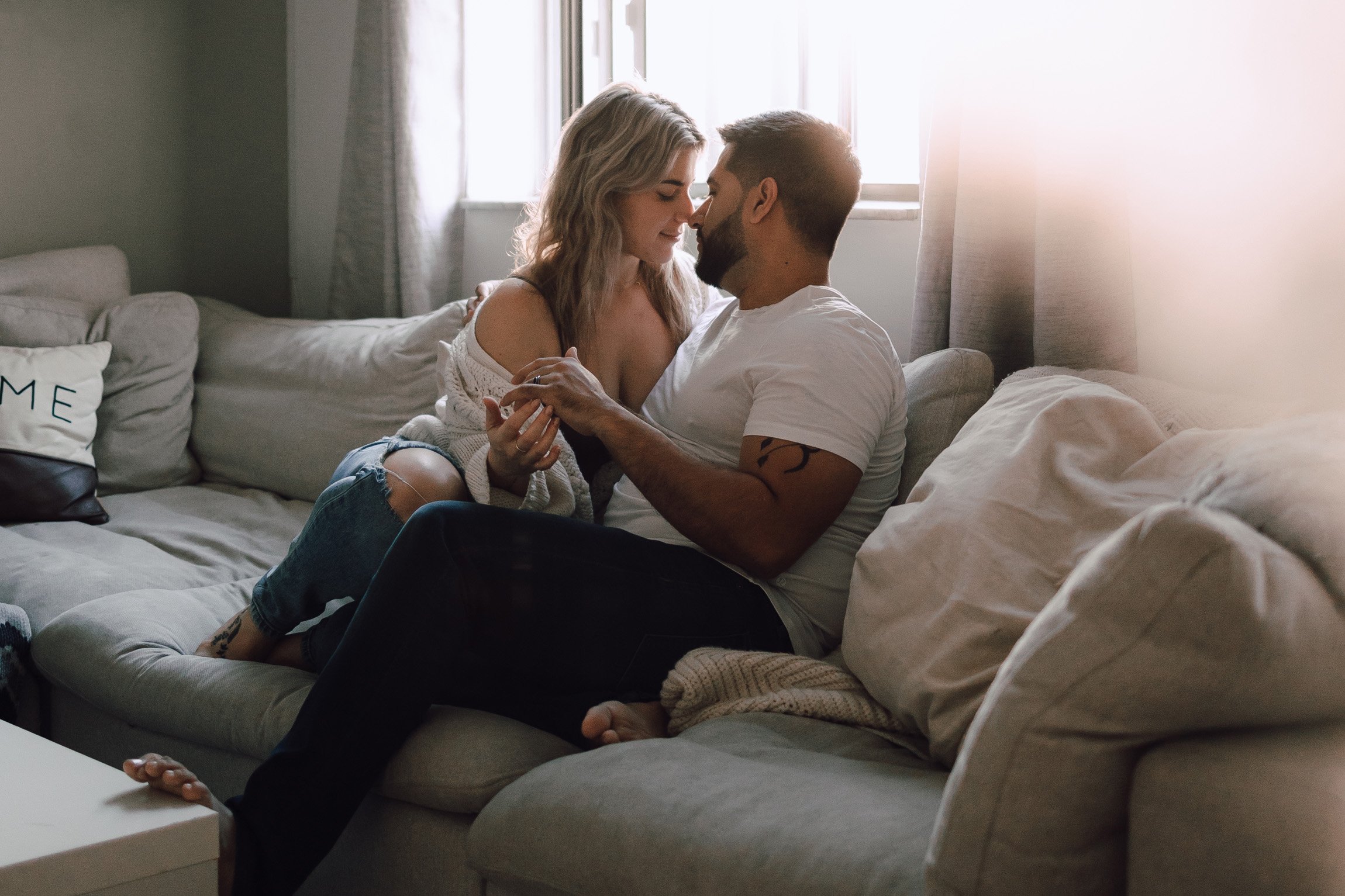 Indoor engagement photography in Mississauga