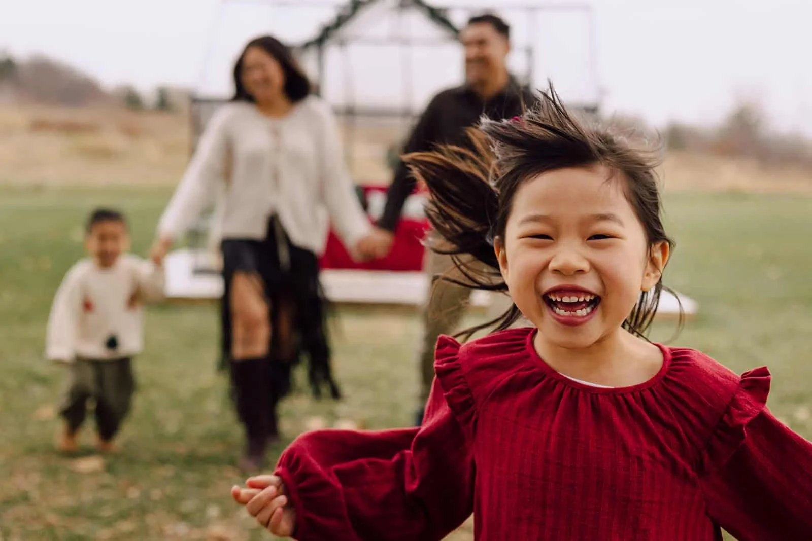 Child Running at Ruby Manor in Brampton
