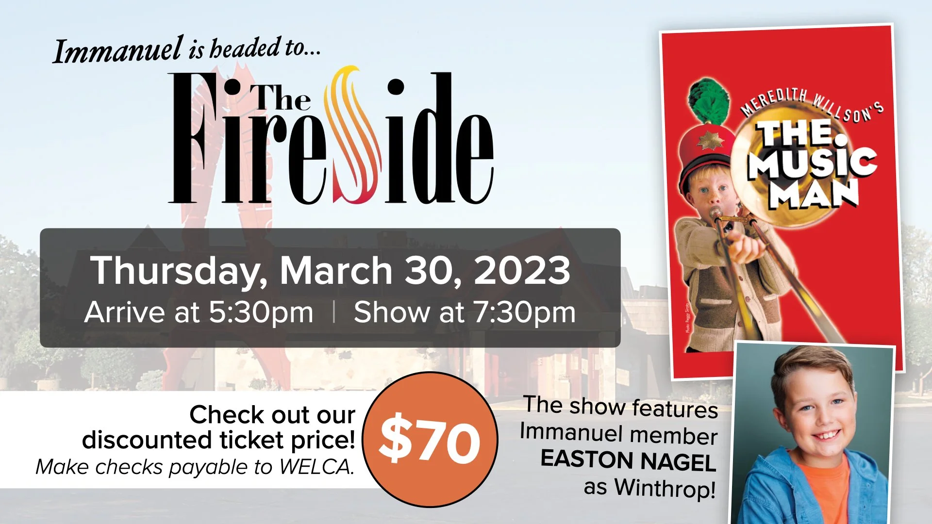 Immanuel is Headed to the Fireside!