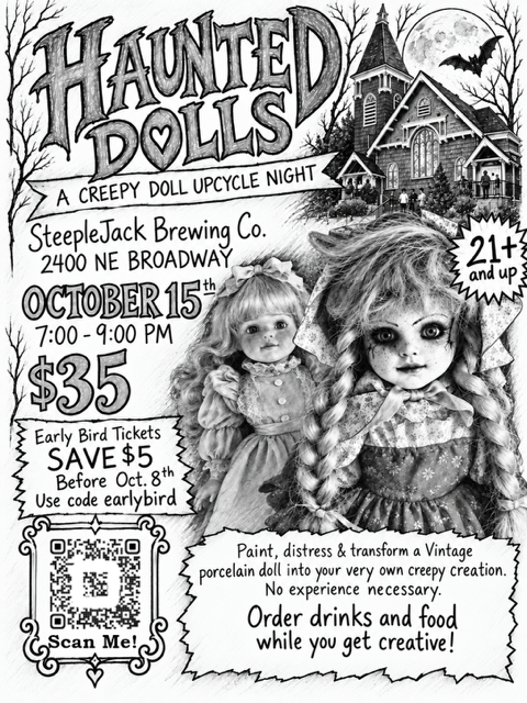 Haunted Dolls - A Creepy Doll Upcycle Night