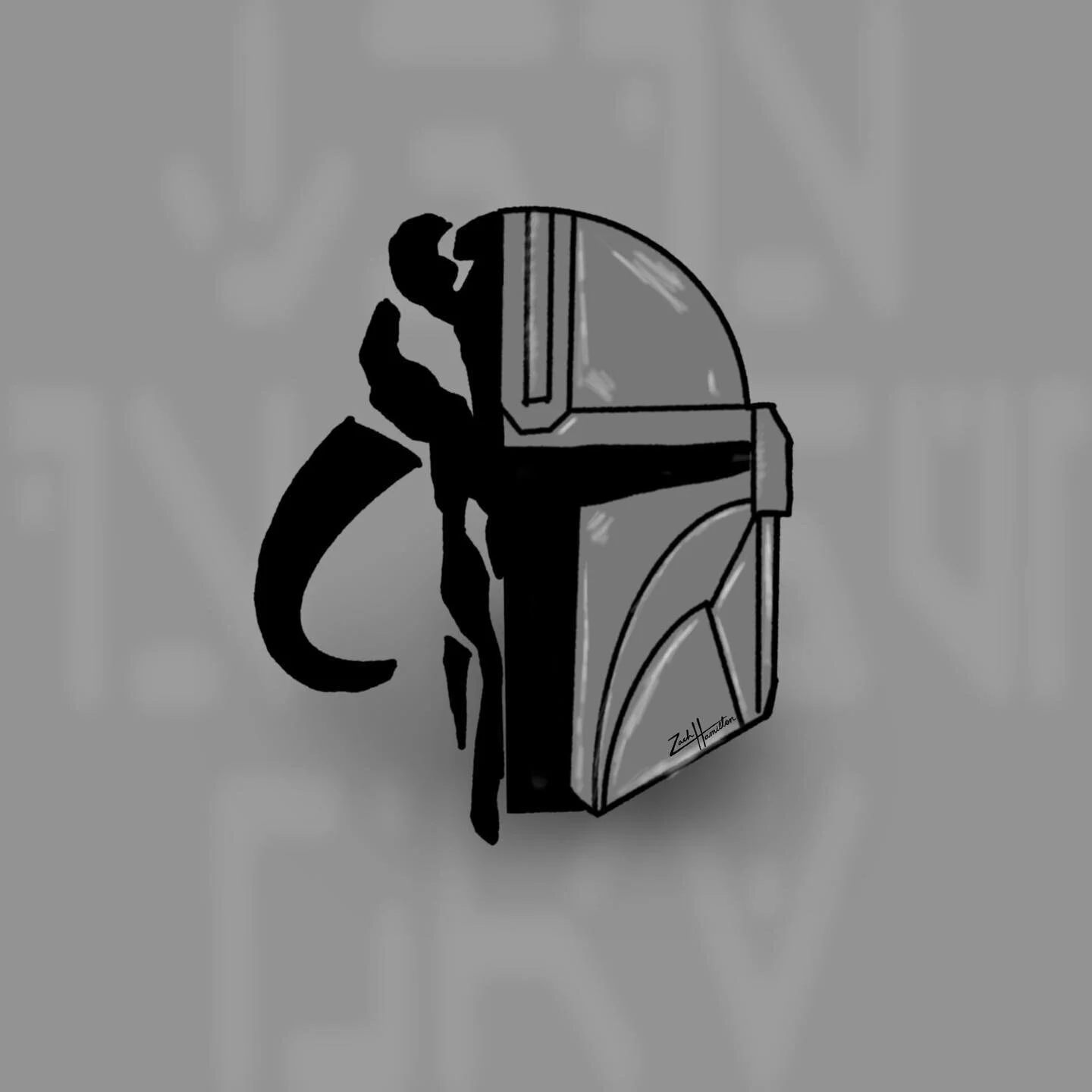 This last episode of @themandalorian had me on the edge of my seat. #starwars #fanart #mando #mythosaur #illustration #beskar #starwarsart