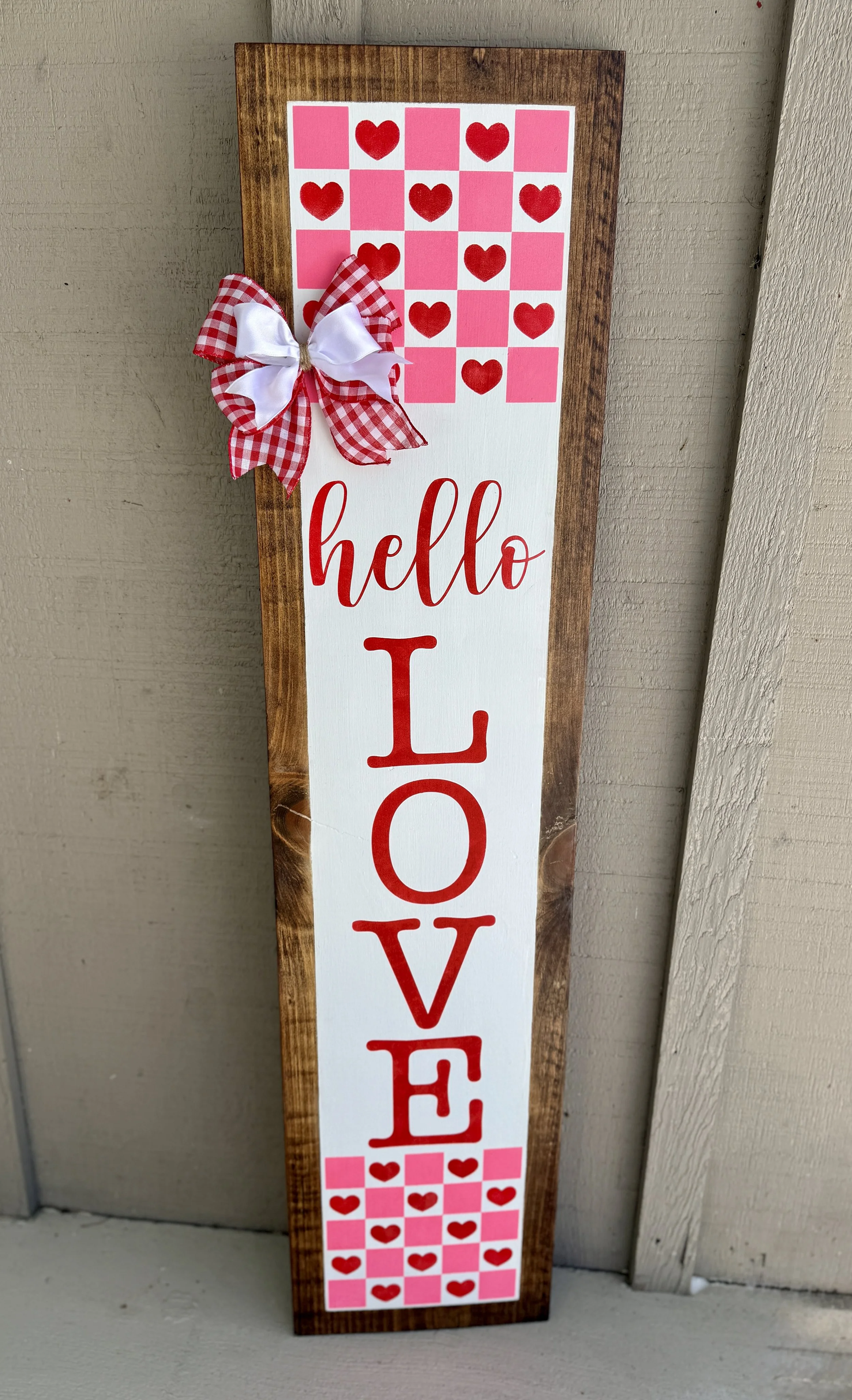 Valentine's Day Porch Leaner