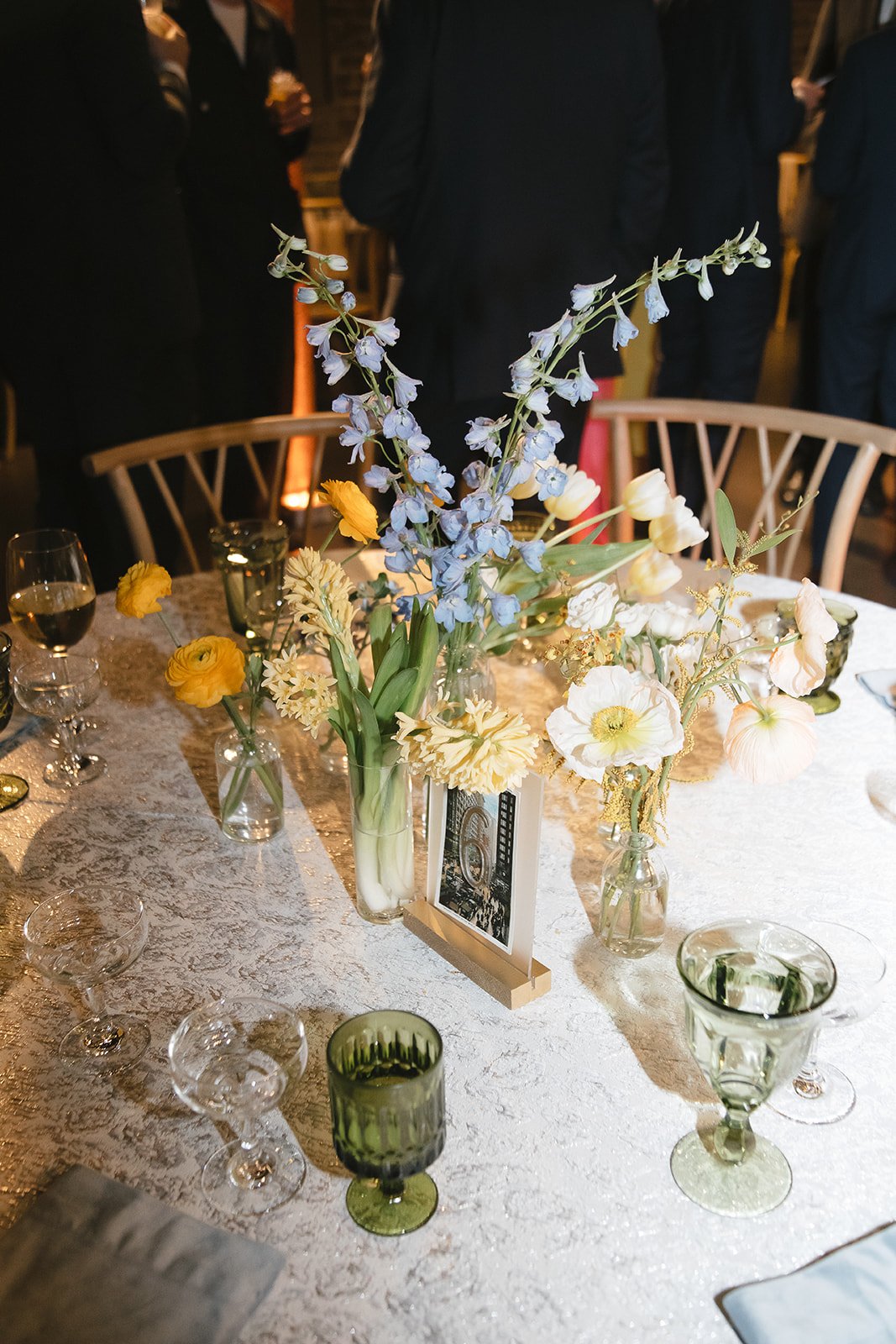 Amanda & Matt's table scape with table numbers.
Photographer: Citrine Pictures