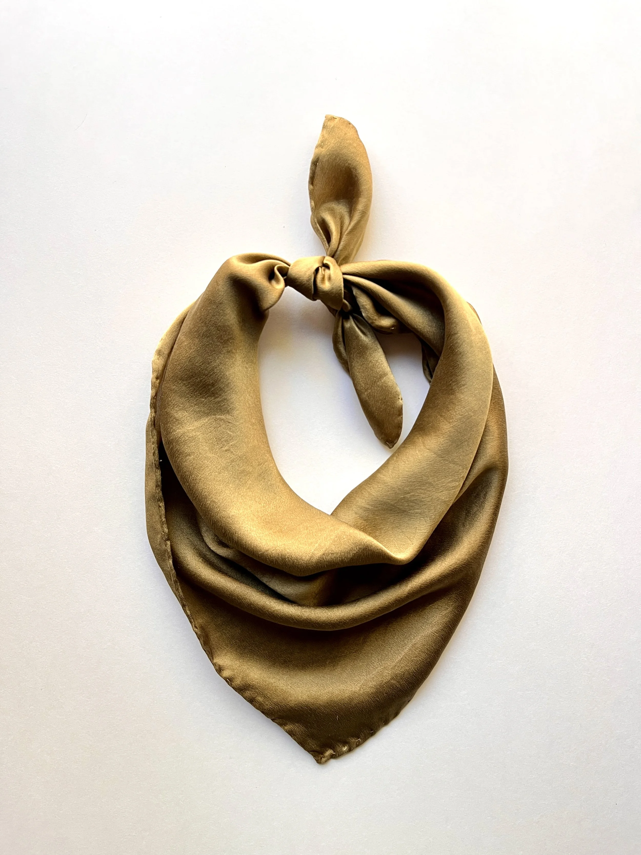 The Everyday Silk Bandana - Wild Moss
