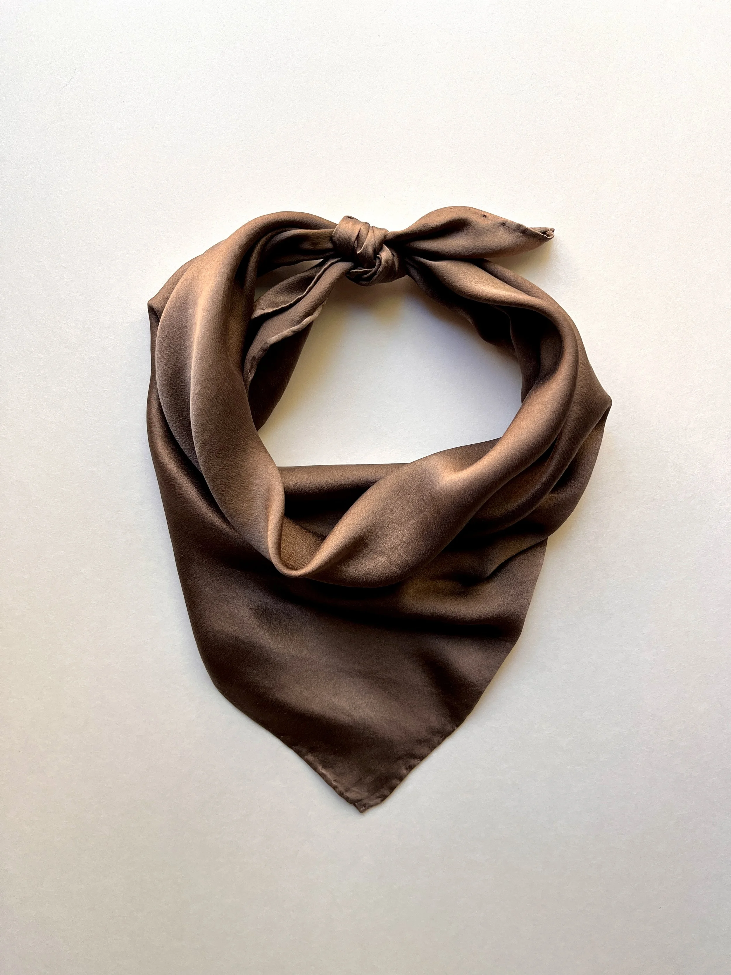 The Everyday Silk Bandana - Ash