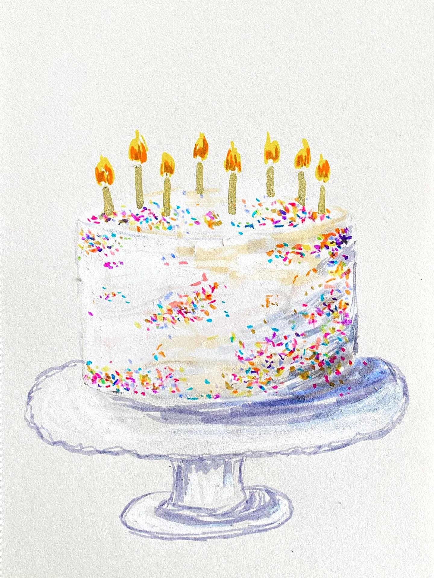 My birthday is coming up soon!🎂 I designed this birthday card today using Tombow dual brush markers and Posca pens! Next step is scanning it and refining on Photoshop. Where are my other Cancerians at?! 🦀🧁🏖️
.
.
.
.
.
#birthdaycake #funfetti #fun