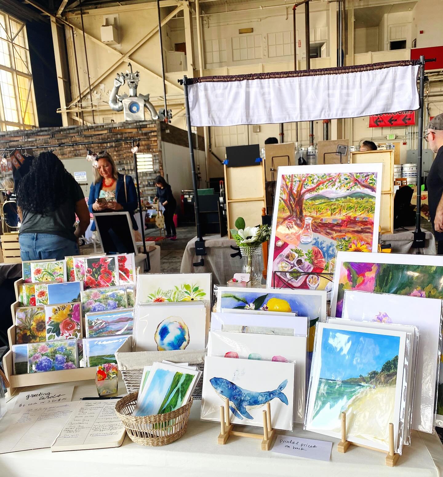 Thanks to everyone who stopped by my booth at last Saturday&rsquo;s art market at Faction Brewing! 🥰 it was great to meet some new people and chat with new customers. The support means so much to me regardless of whether you purchased something.  I 