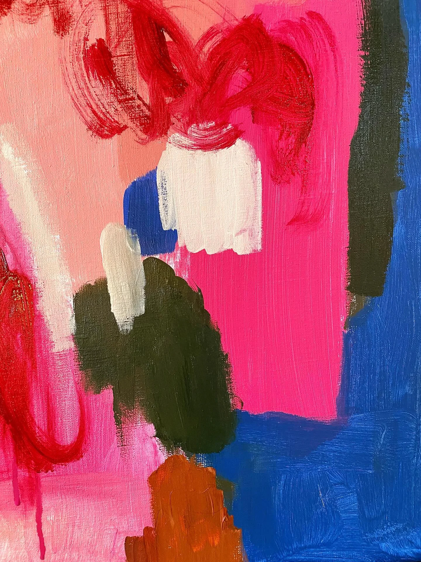 I love the feeling of starting a new painting.  It feels exciting and free!  I started this new abstract painting the other day at the studio.  I&rsquo;m loving these colors so far! 🥰 I can&rsquo;t wait to get back to the studio this weekend to work