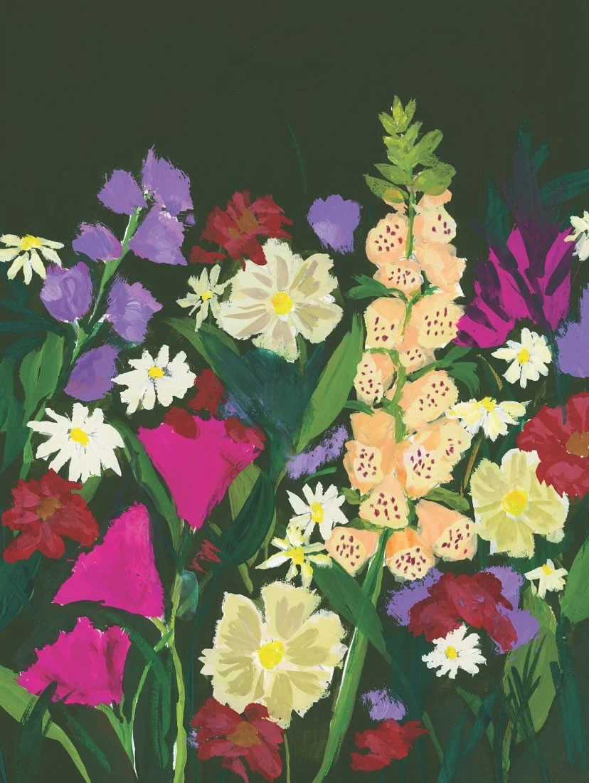 I&rsquo;m so excited! I just ordered some prints of this gouache garden painting I did in my sketchbook last month. I love the bright yet kind of moody feel of this painting. I&rsquo;m thinking about ordering some greeting cards with this design as w