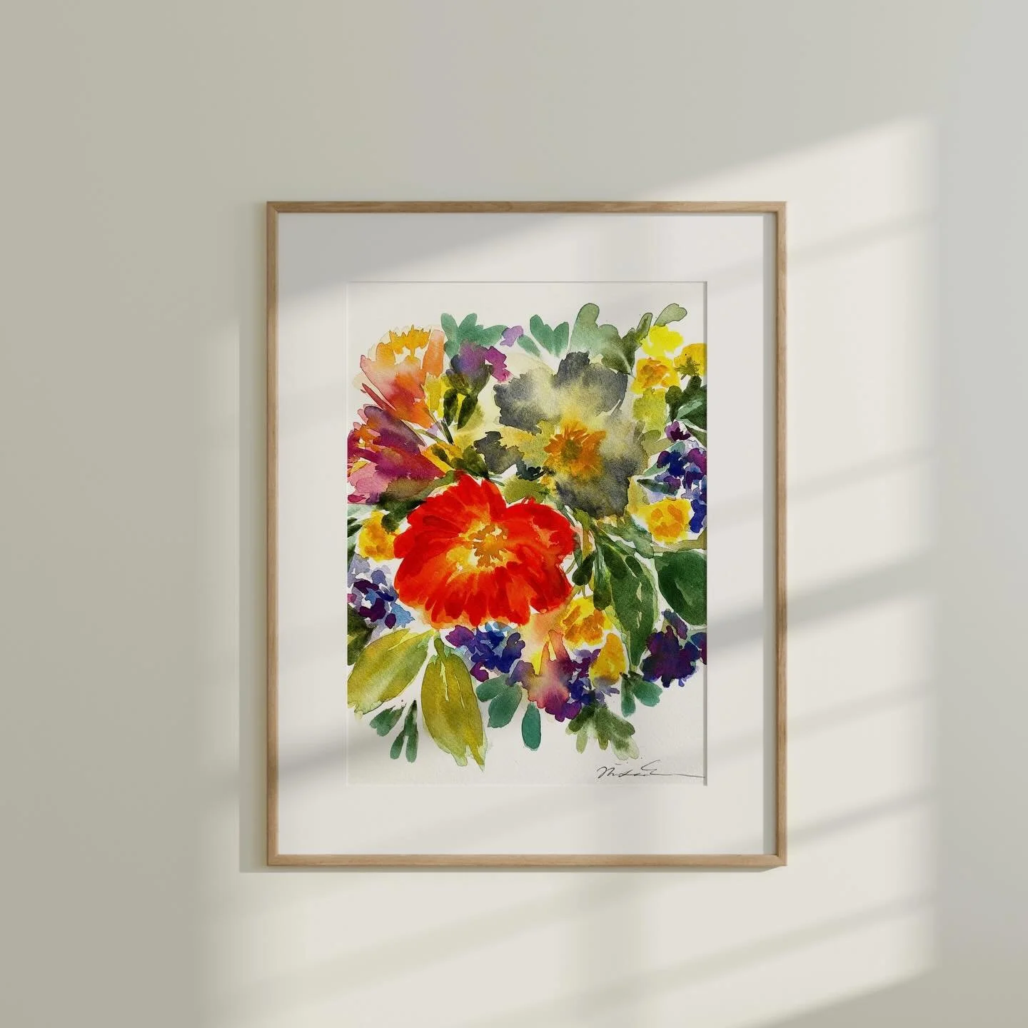 Happy New Year&rsquo;s, everyone!✨I recently sold this original watercolor painting of Icelandic Poppies, &ldquo;Poppies in January,&rdquo; in my Etsy shop! Swipe to see what the buyer had to say about the painting and how she found my shop. I&rsquo;