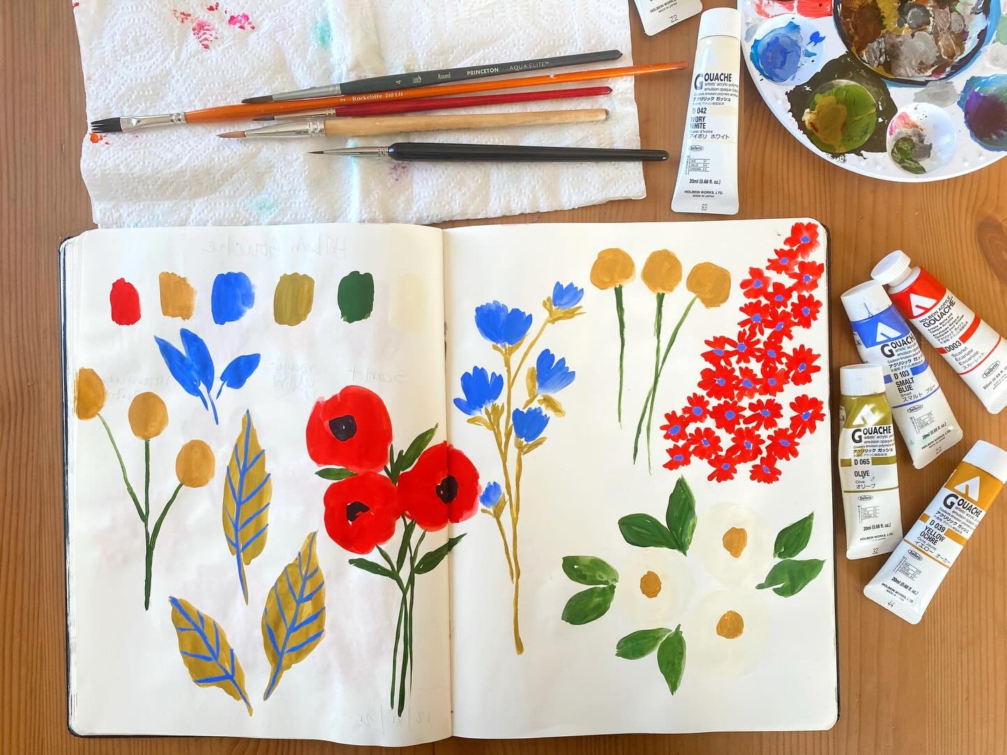 As a recovering perfectionist, I love the phrase &ldquo;practice makes progress.&rdquo; Painting and drawing in my sketchbook gives me that space (literally and figuratively) to practice and play without the  pressure of perfection or even &ldquo;goo