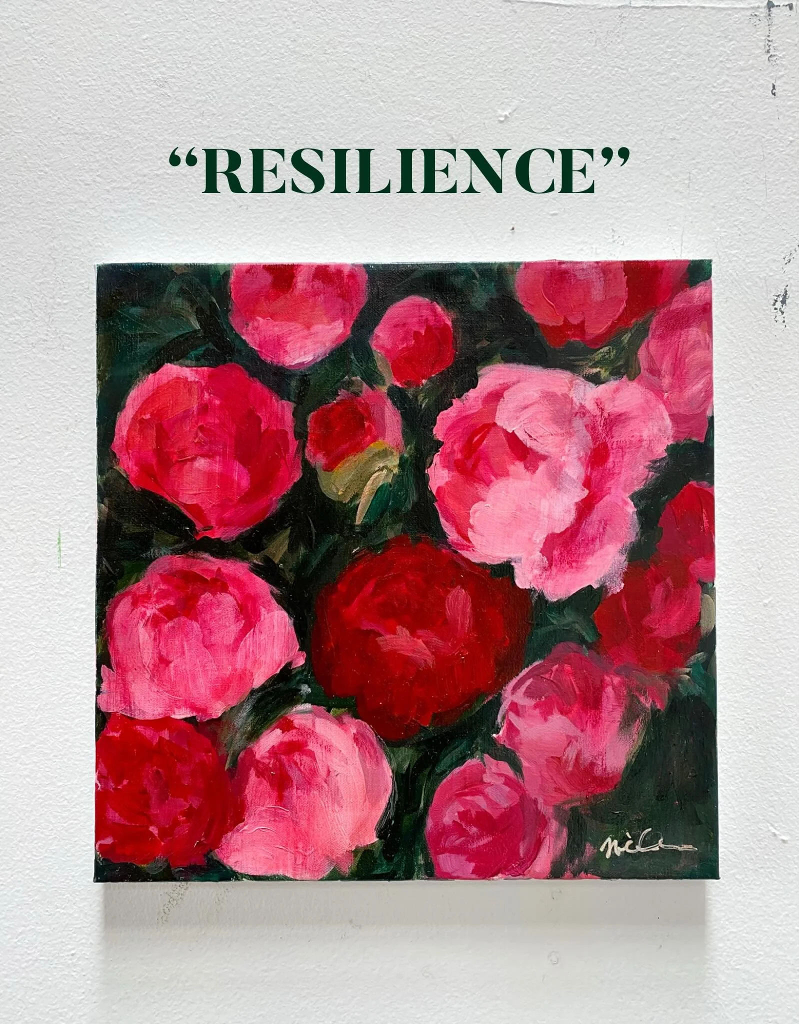 Contrast makes a common appearance in my artwork. And sometimes, like with this piece, &ldquo;Resilience,&rdquo; I like to exaggerate the contrast to make the painting POP and underscore a message. 🌹🌹🌹 What do you think about contrast in artwork, 