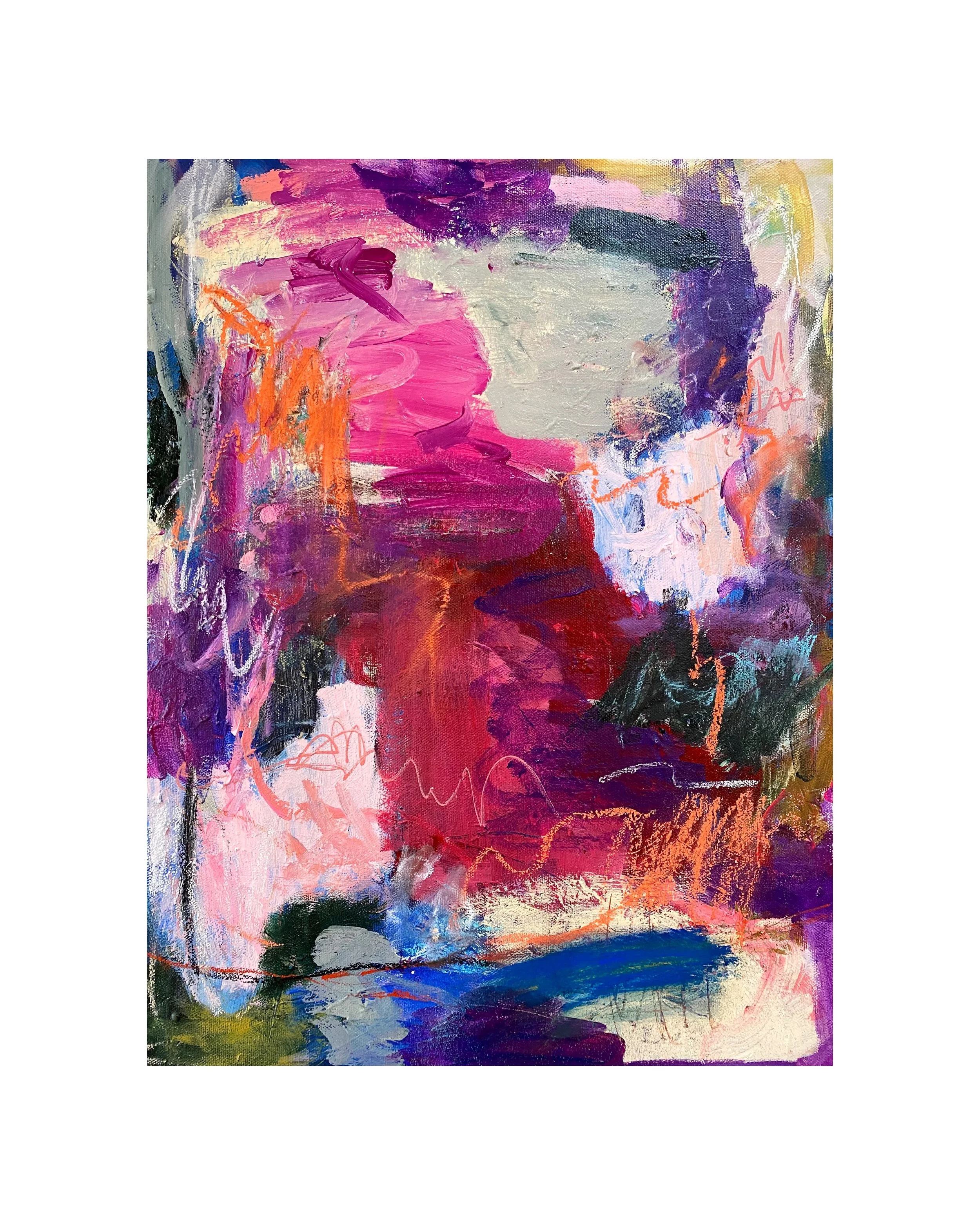 where are my other millennial @oliviarodrigo fans!?! I&rsquo;ve been listening to stupid song 24/7, literally, and this is what I painted while listening to it at the studio over the weekend. This is how stupid song feels to me. I&rsquo;m still think