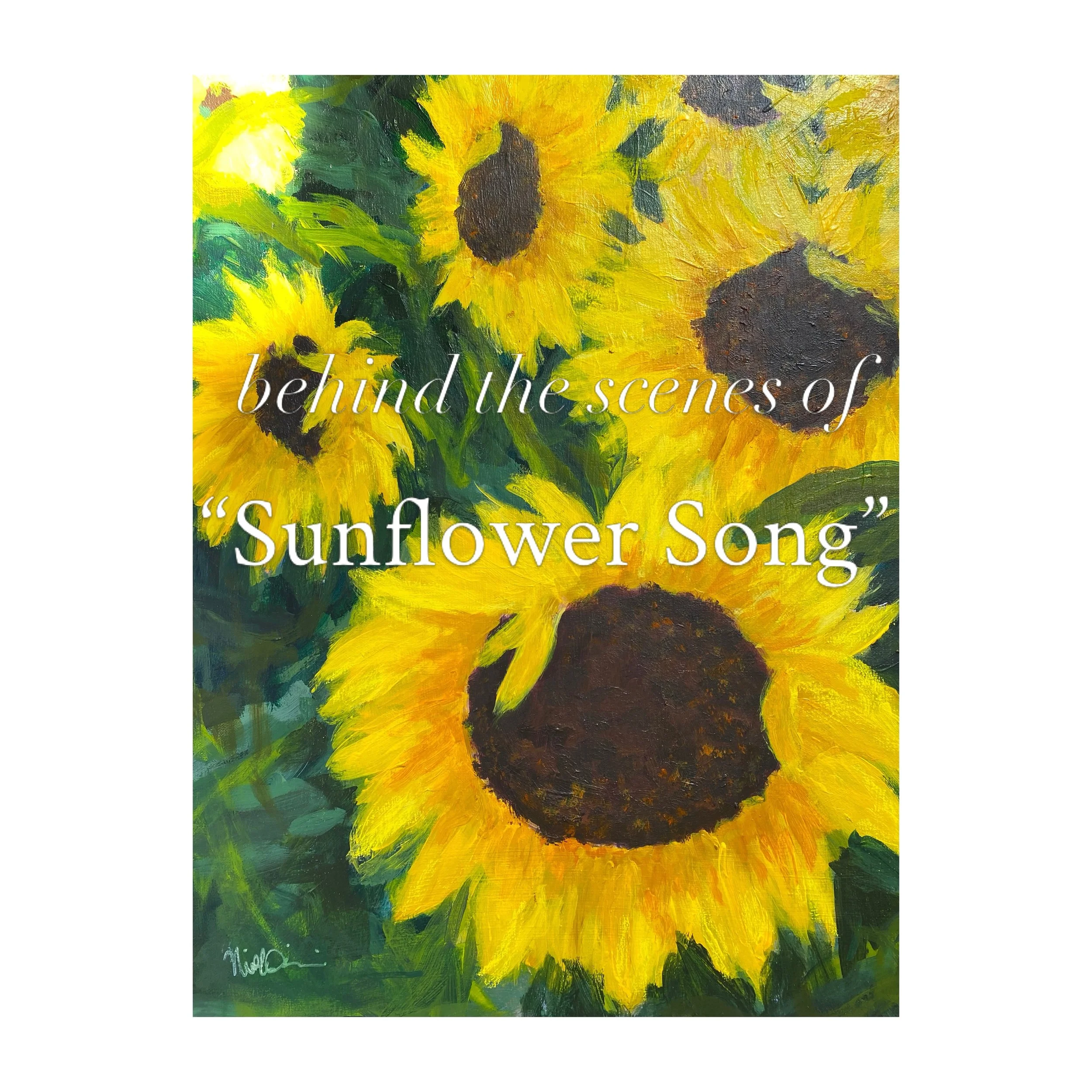 swipe to see the bts of my recently finished painting, &ldquo;Sunflower Song&rdquo;!🌻🎼🌻
.
.
.
.
.
#sunflowerart #sunflowerpainting #sunflowerlove #flowerloversdaily #elegantinteriors