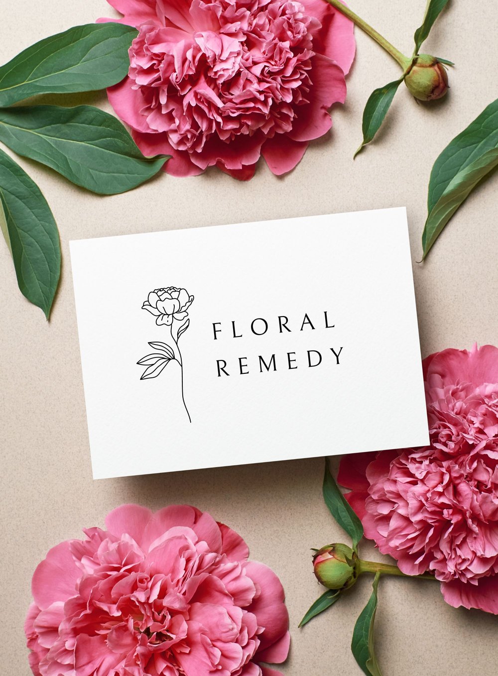 Floral Logo Design Letter A - MasterBundles