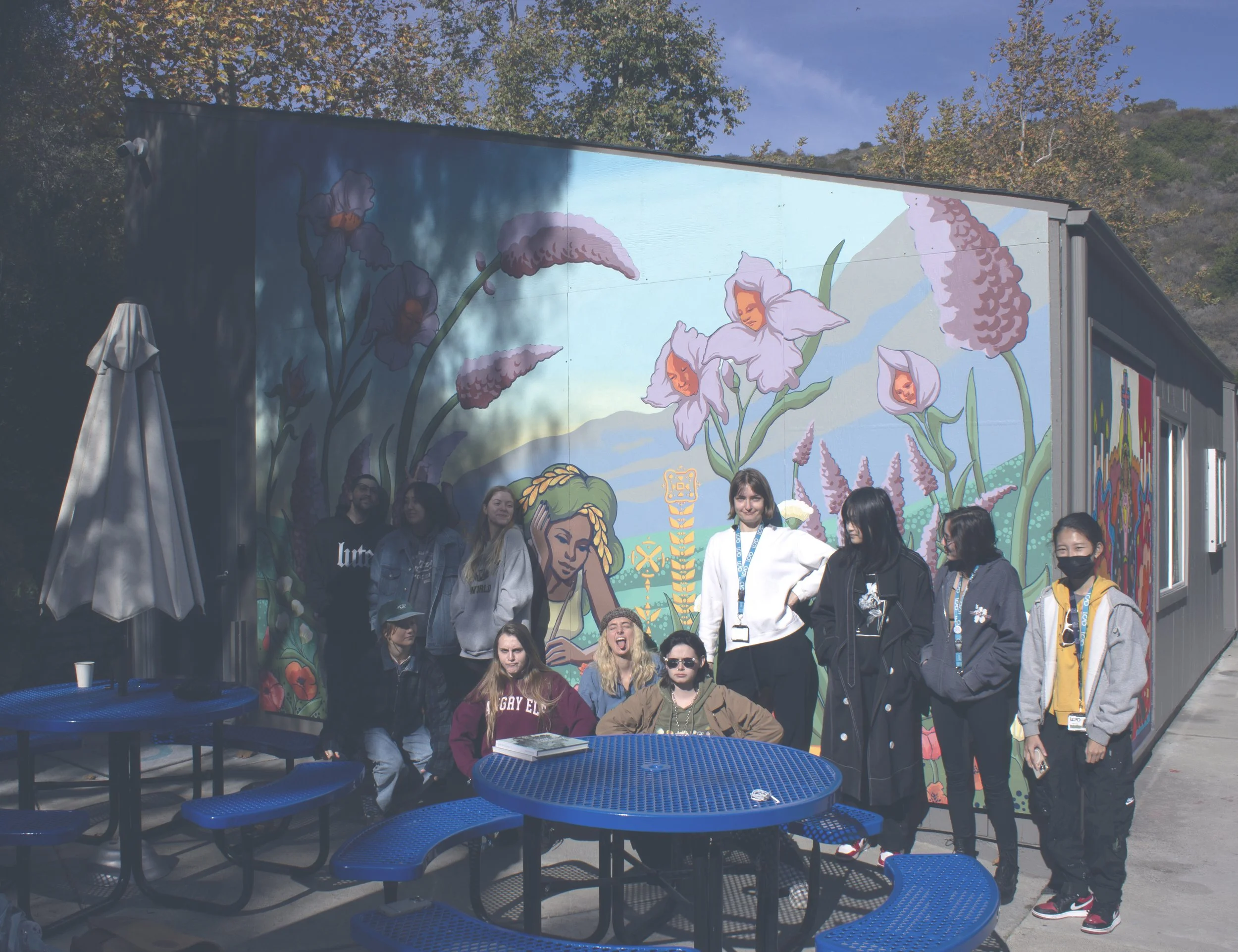 LCAD Team Mural (2024) acrylic on wood