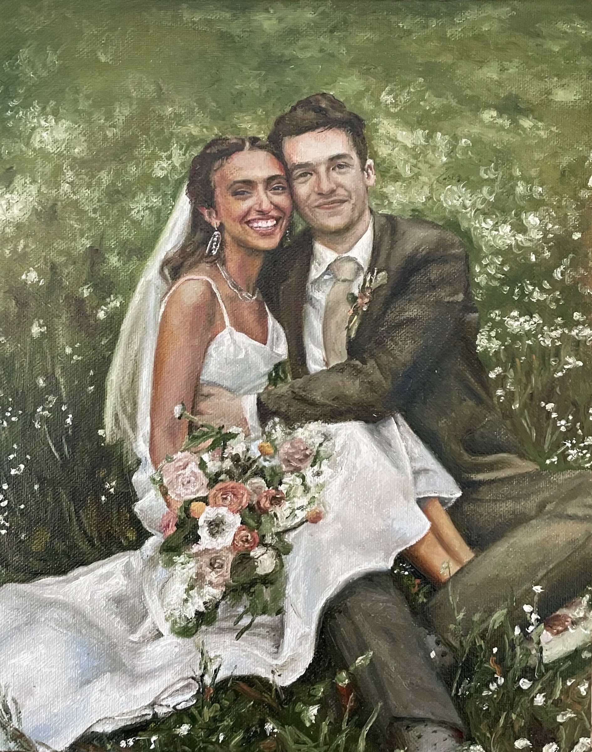 Wedding Commission 2 (8x10, 2024) oil on linen panel *SOLD