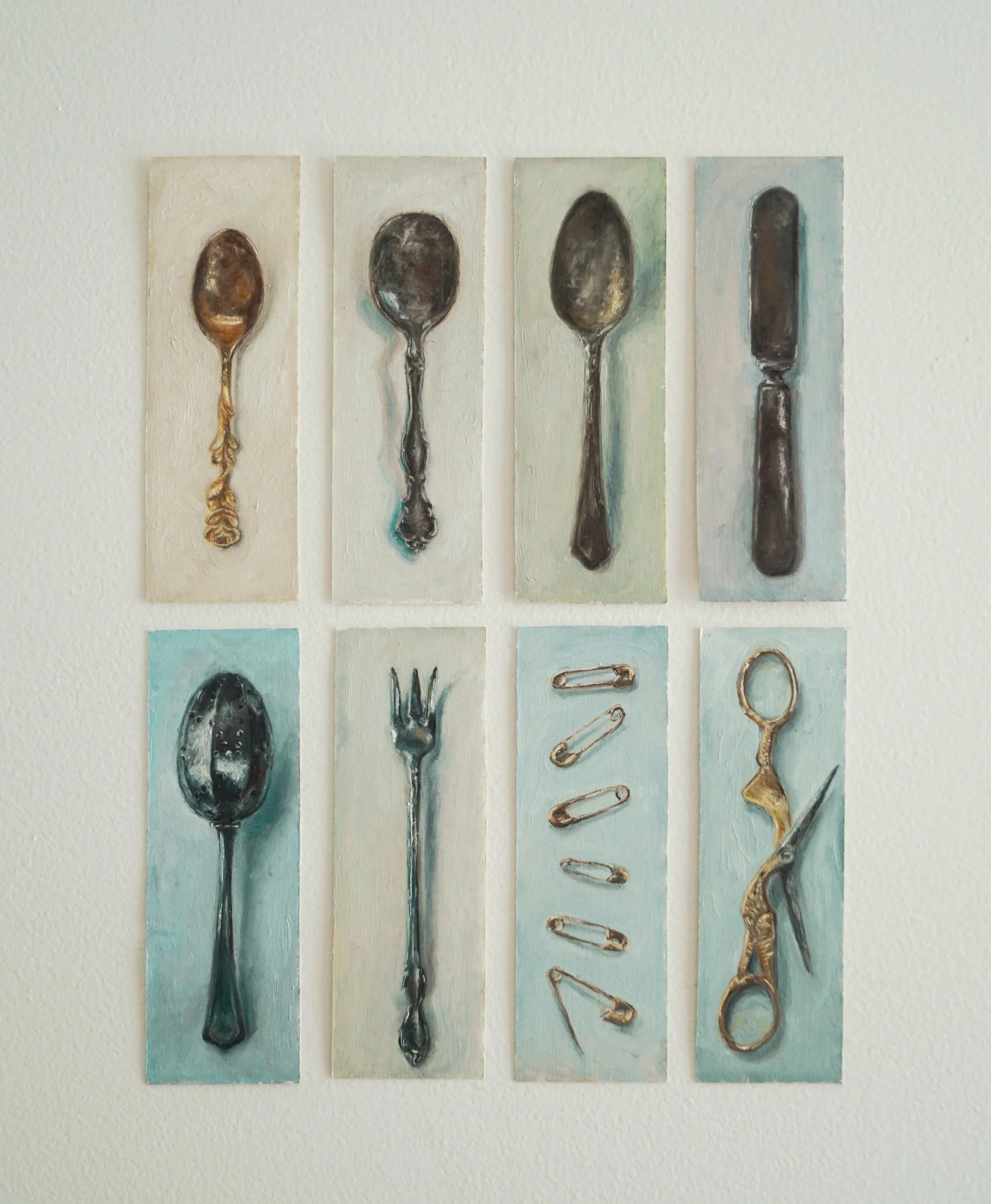 Spoonfuls (8x9, 2025) oil on paper  *SOLD