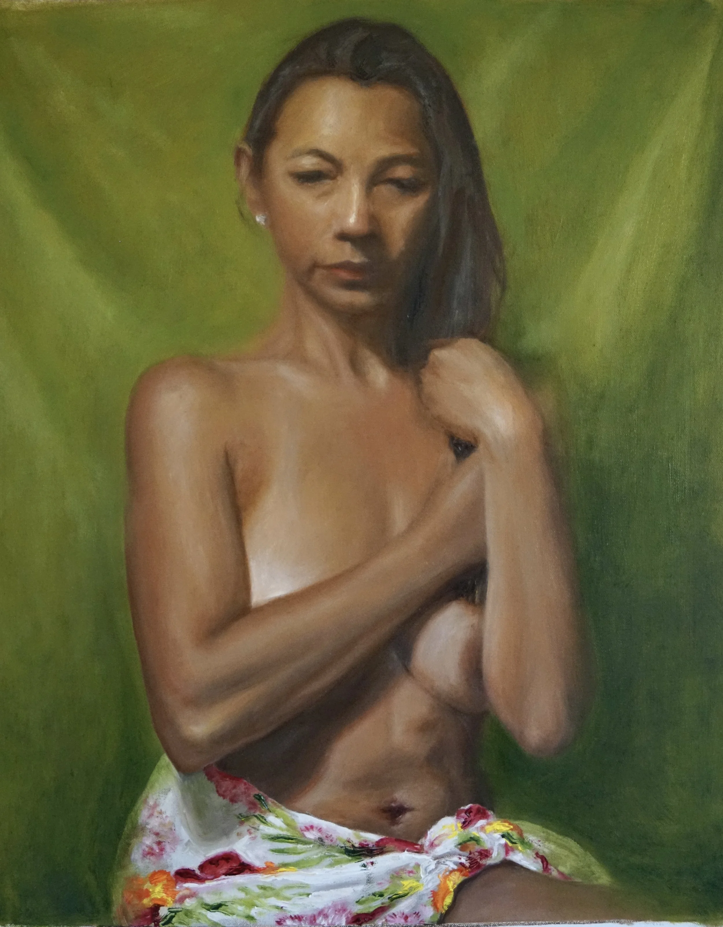 Ruth Life Figure Painting (16x20, 2022) oil on linen *NFS
