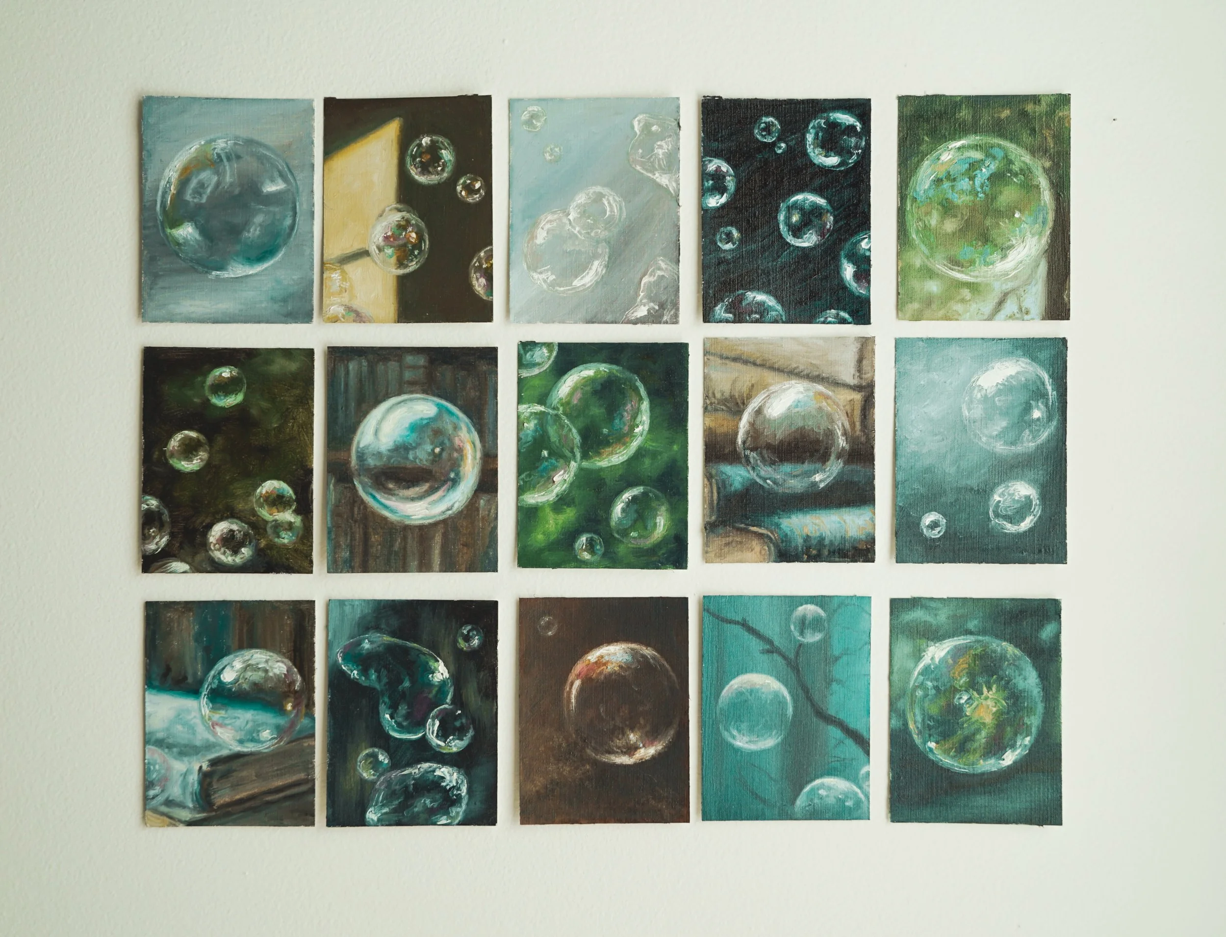Bubble Trouble (sold - 2025) oil on paper
