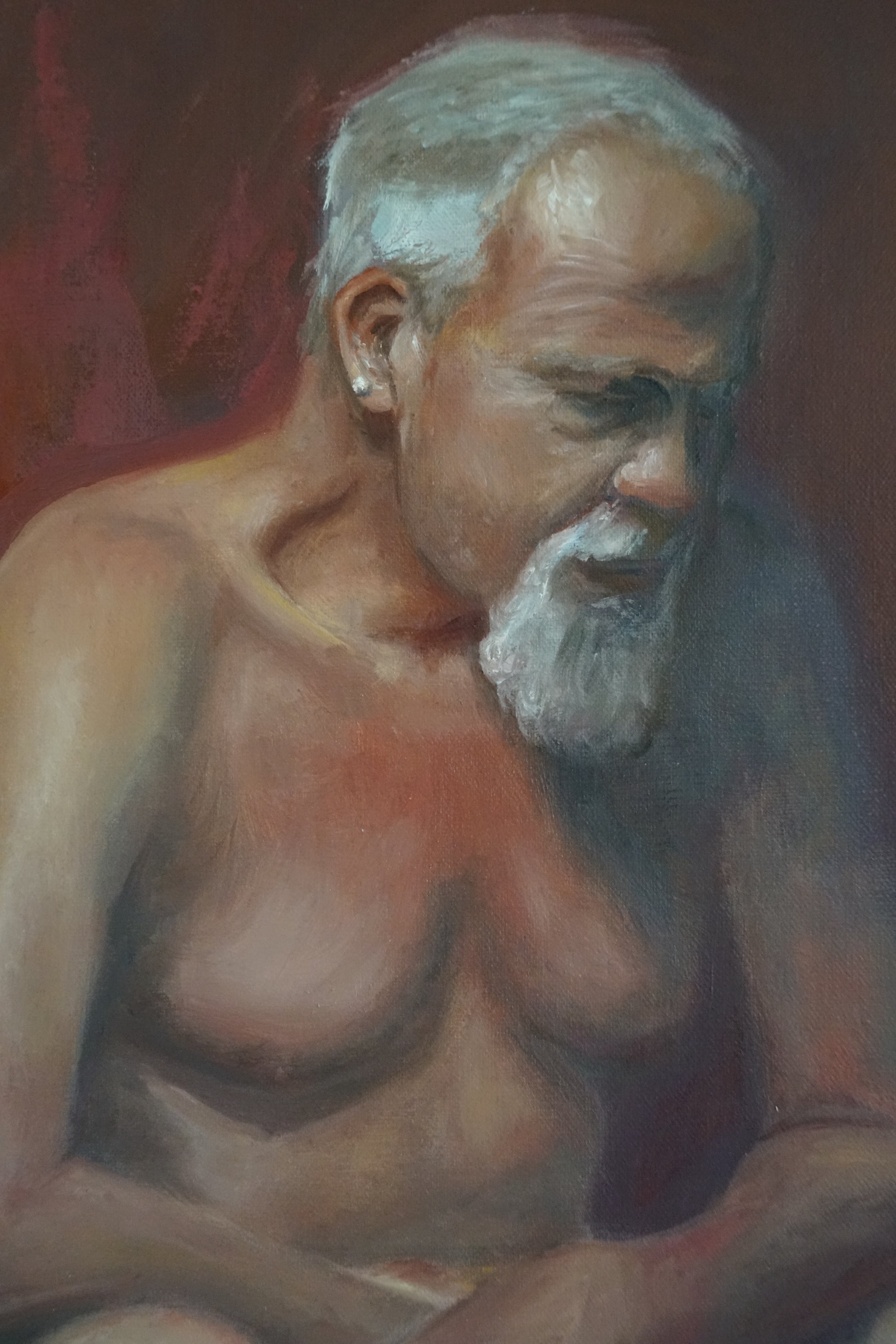 Male Life Figure Painting 1