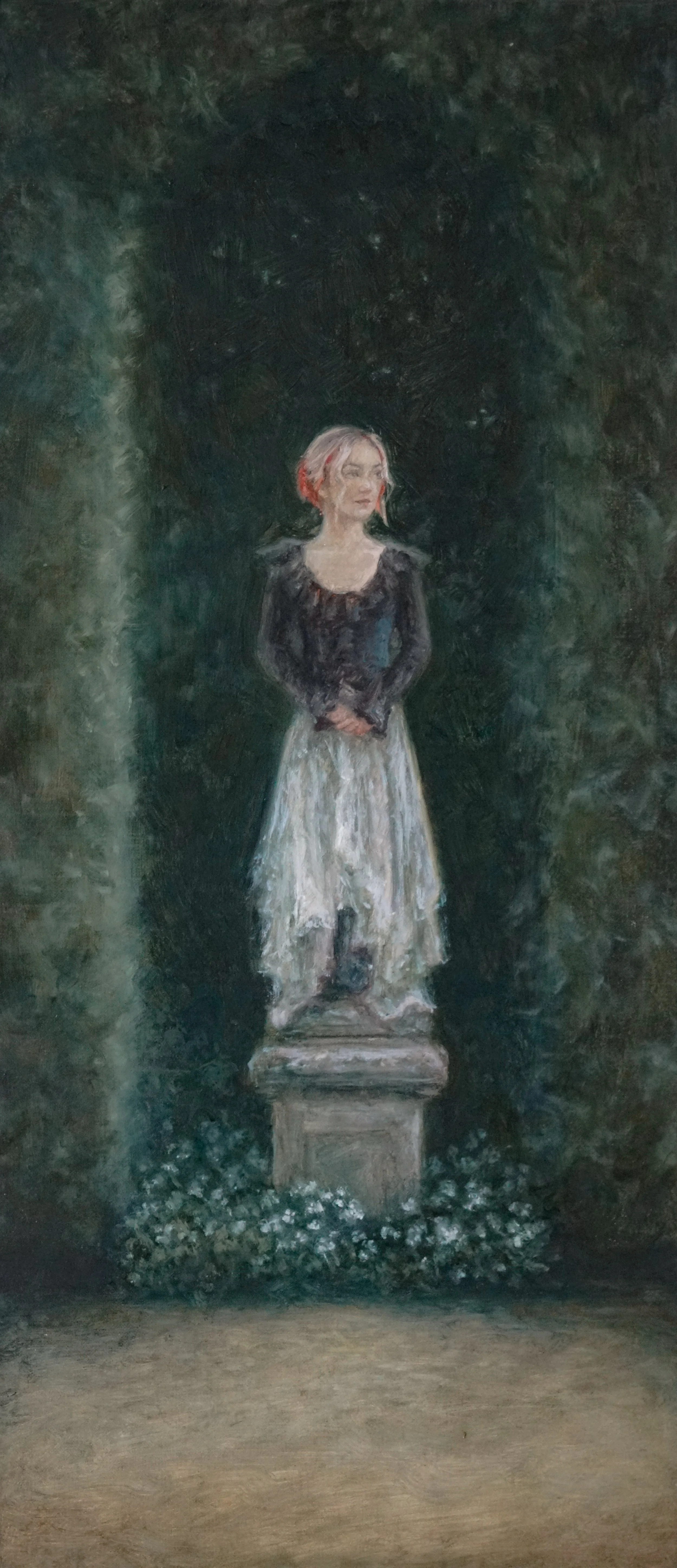 Until Heads Turn, 7x16 oil on linen (2025)